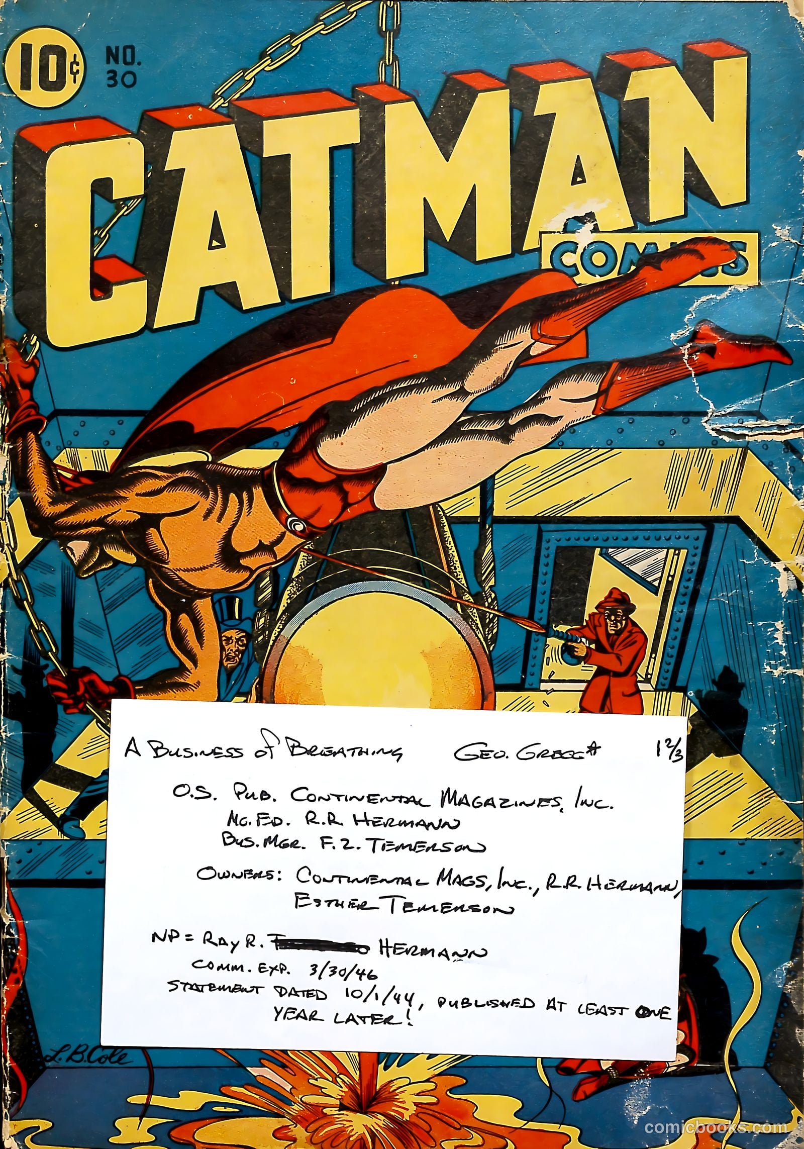 Cat-Man Comics #30 — page 55 of 55