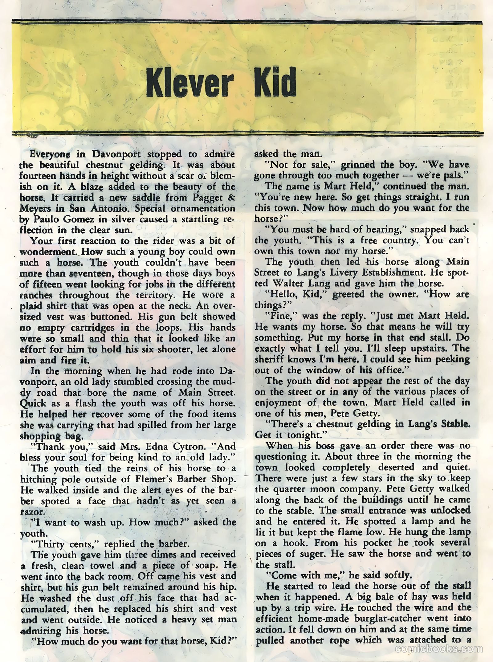 Cheyenne Kid #18 — page 20 of 36