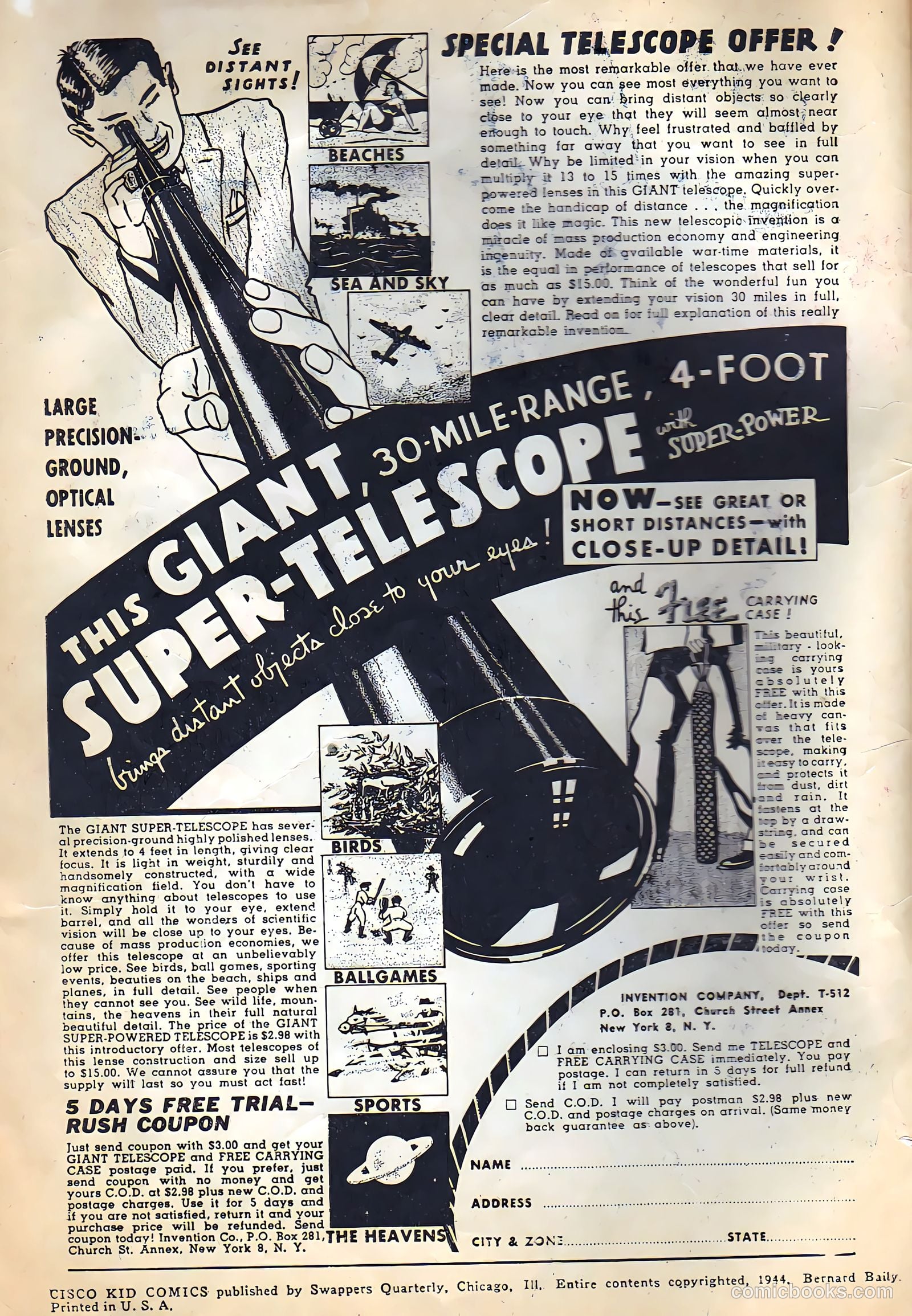 Cisco Kid Comics #1 — page 2 of 36