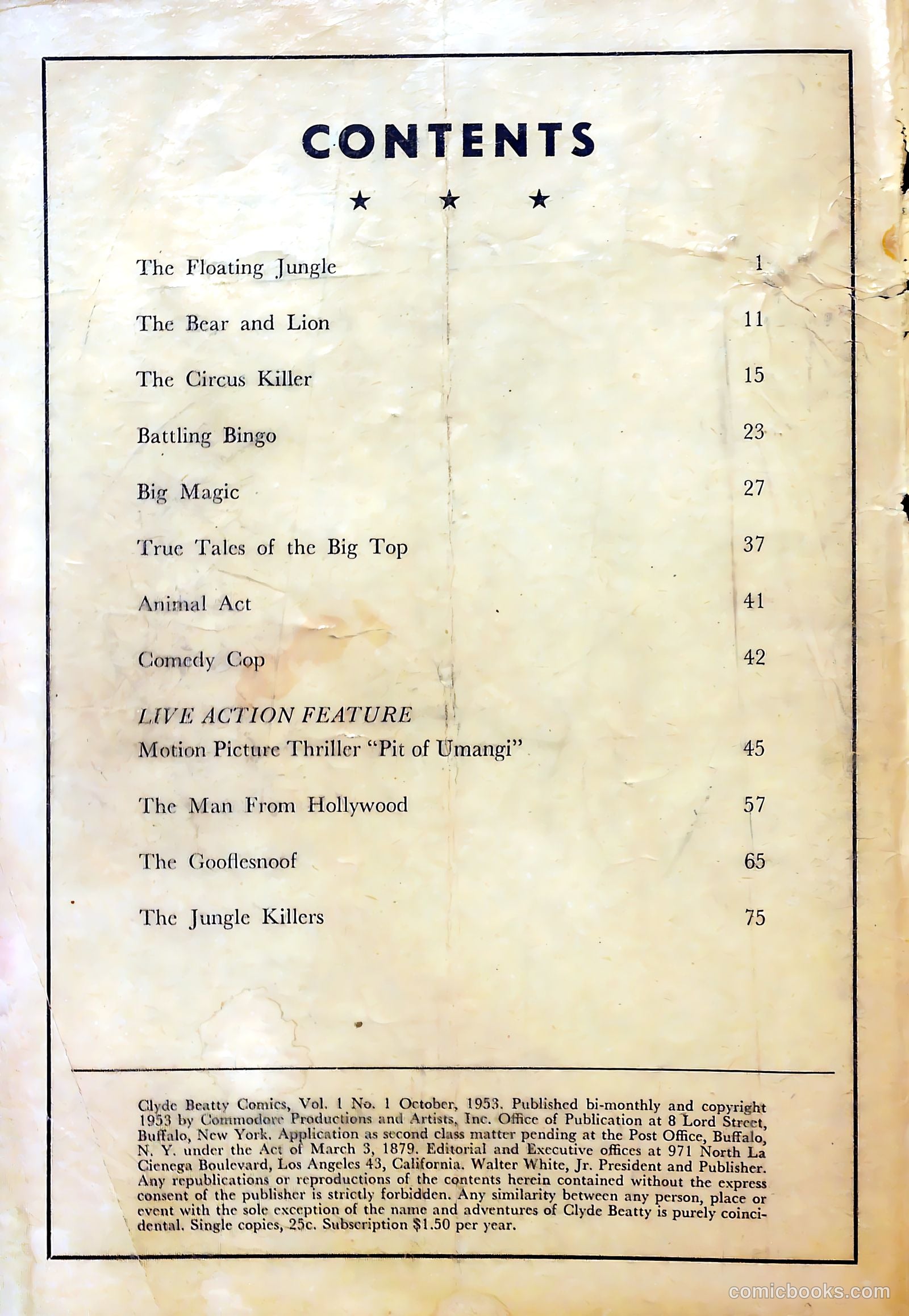 Clyde Beatty Comics #1 — page 2 of 84