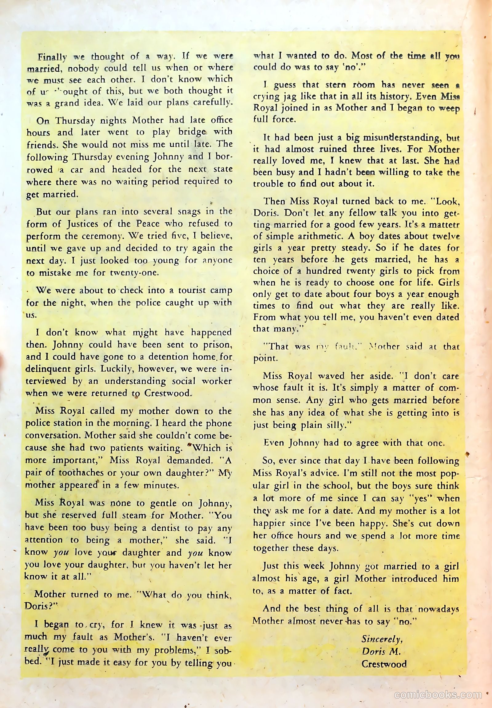 Co-Ed Romances #1 — page 18 of 37