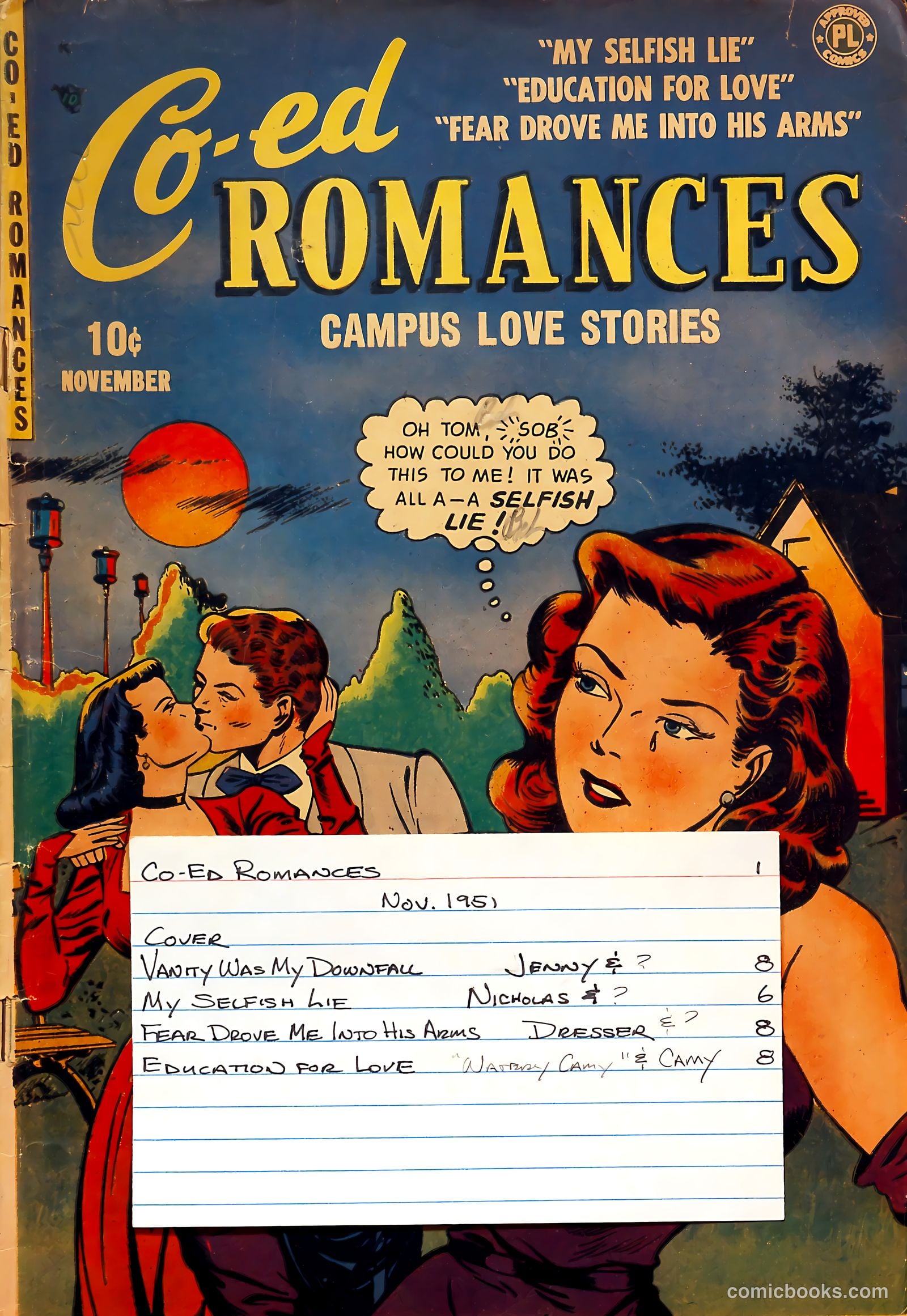 Co-Ed Romances #1 — page 37 of 37