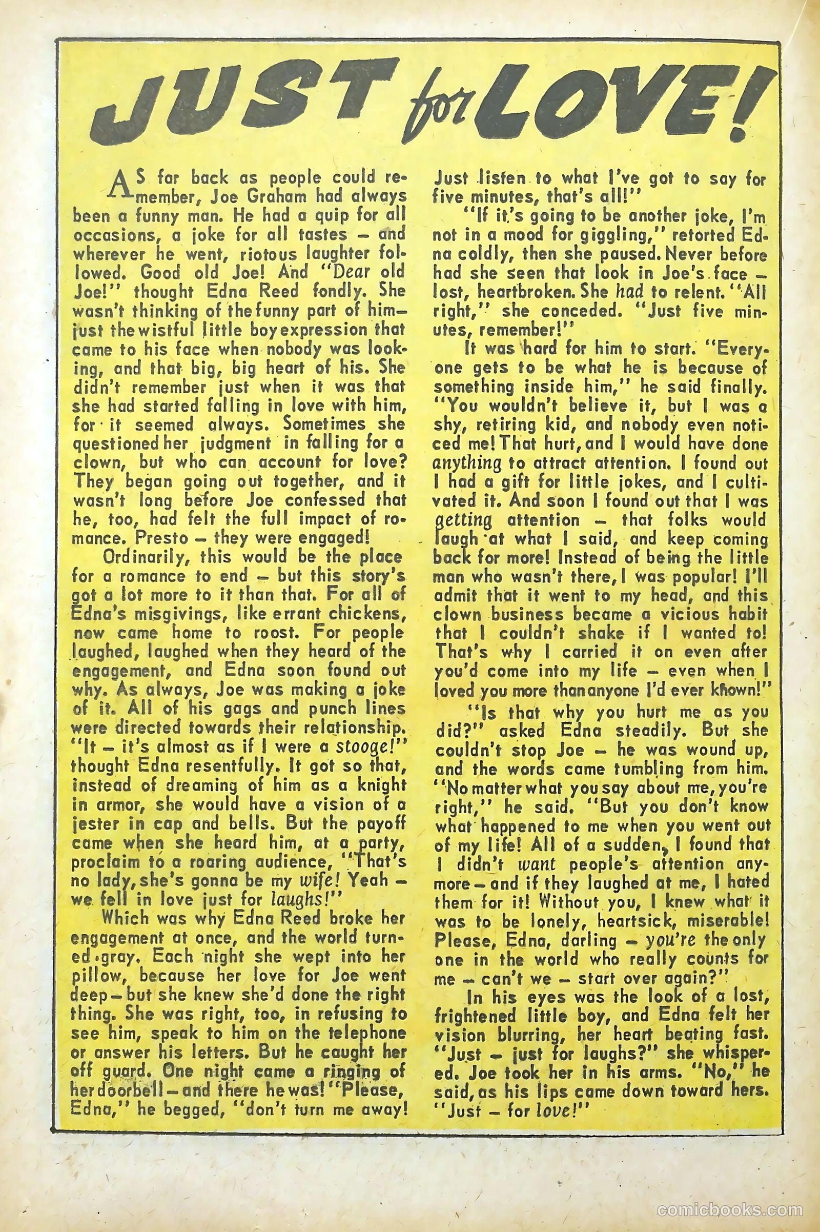 Confessions of the Lovelorn #77 — page 22 of 36