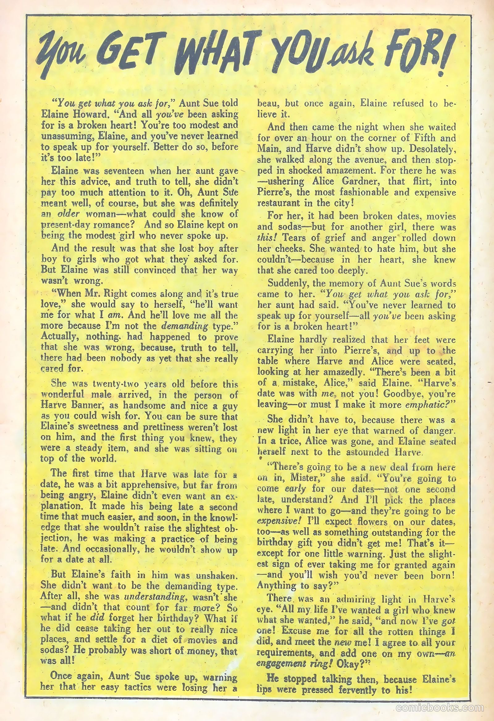 Confessions of the Lovelorn #90 — page 12 of 36