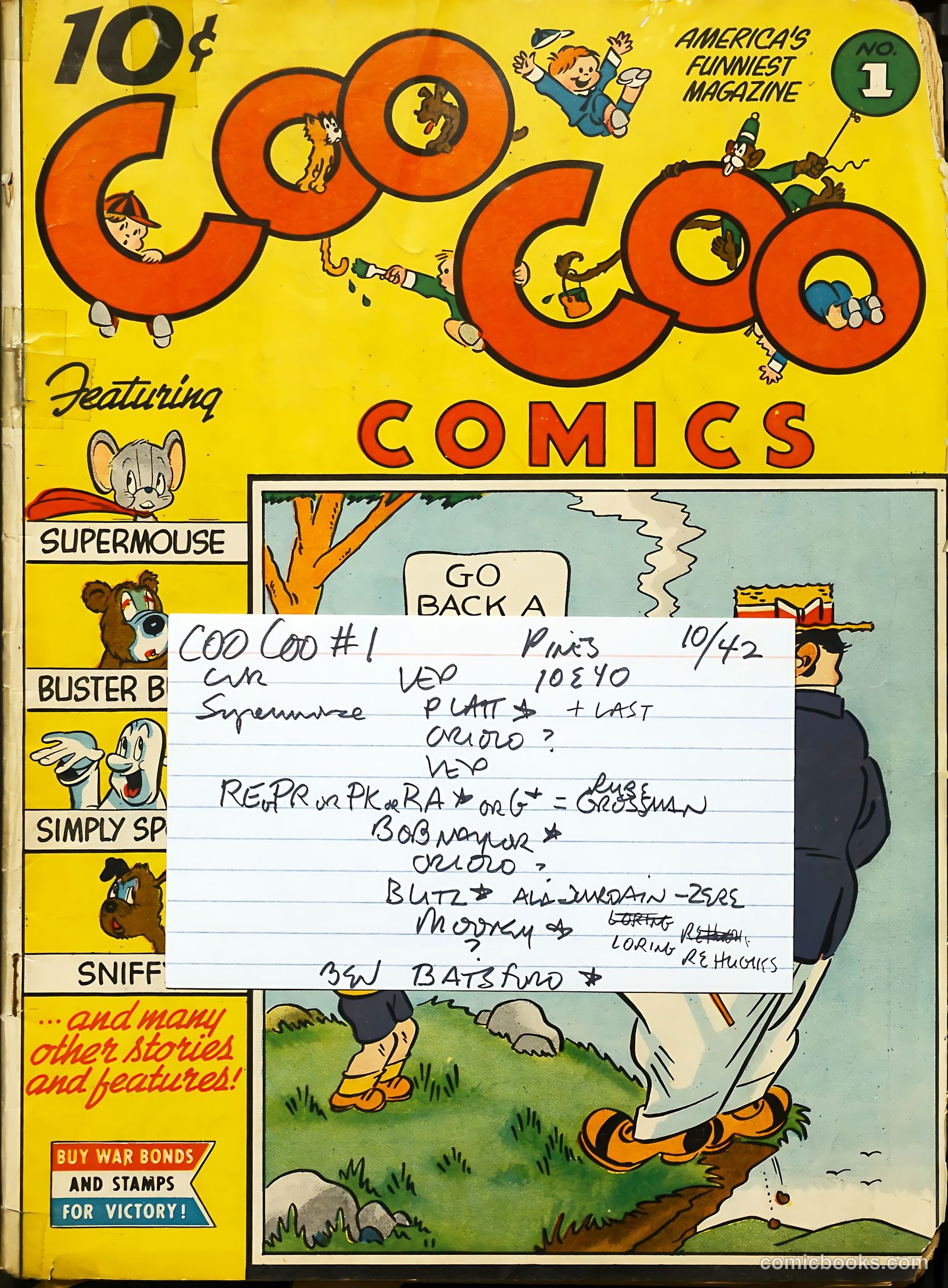 Coo Coo Comics #1 — page 69 of 69