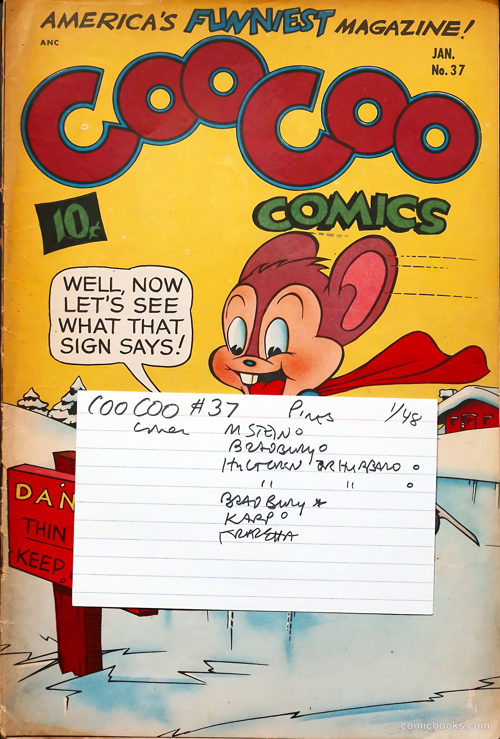 Coo Coo Comics #37 — page 53 of 53