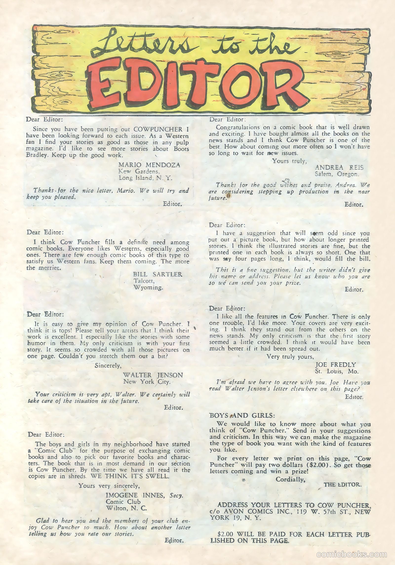 Cow Puncher Comics #3 — page 26 of 36