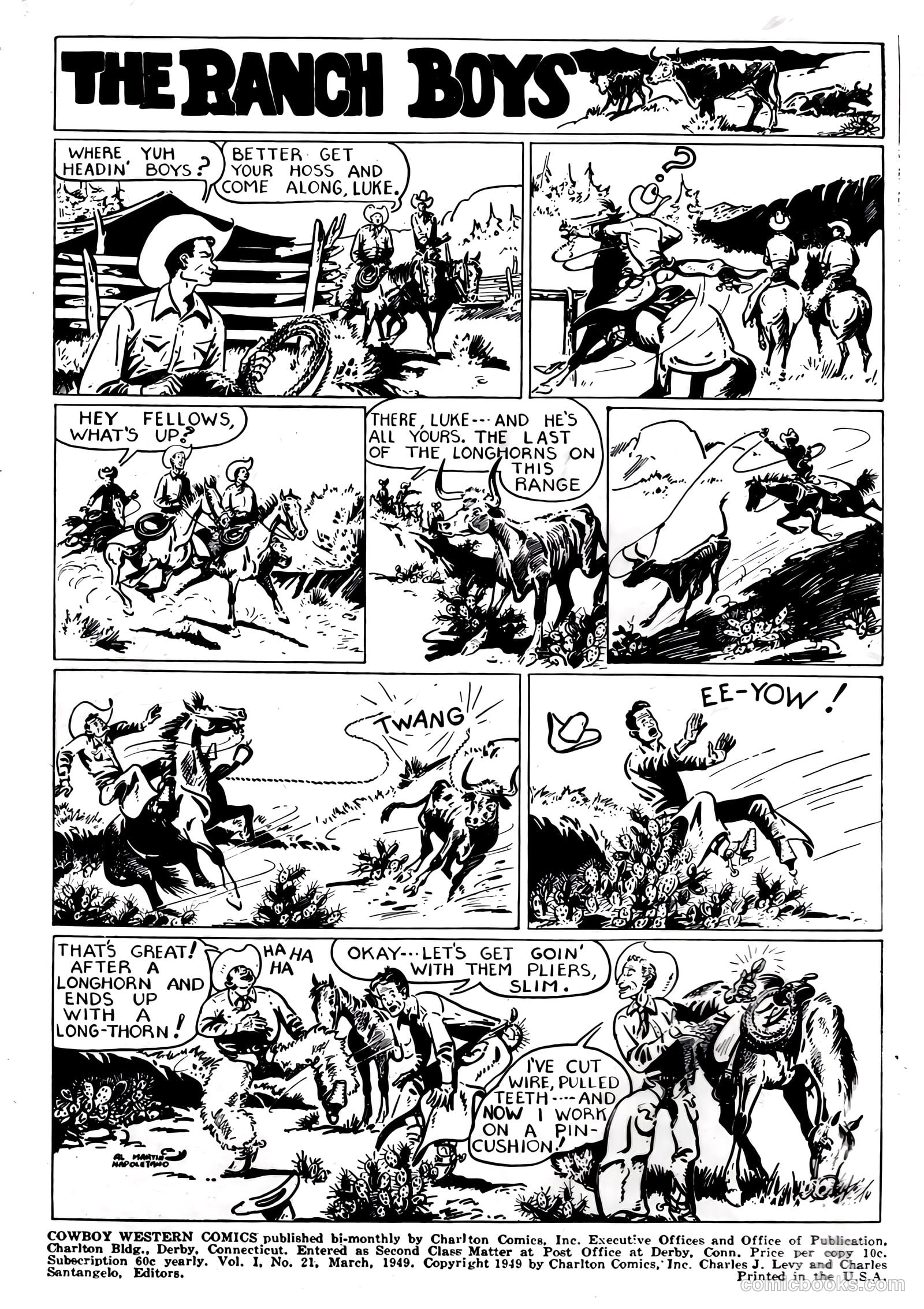 Cowboy Western Comics #21 — page 2 of 36