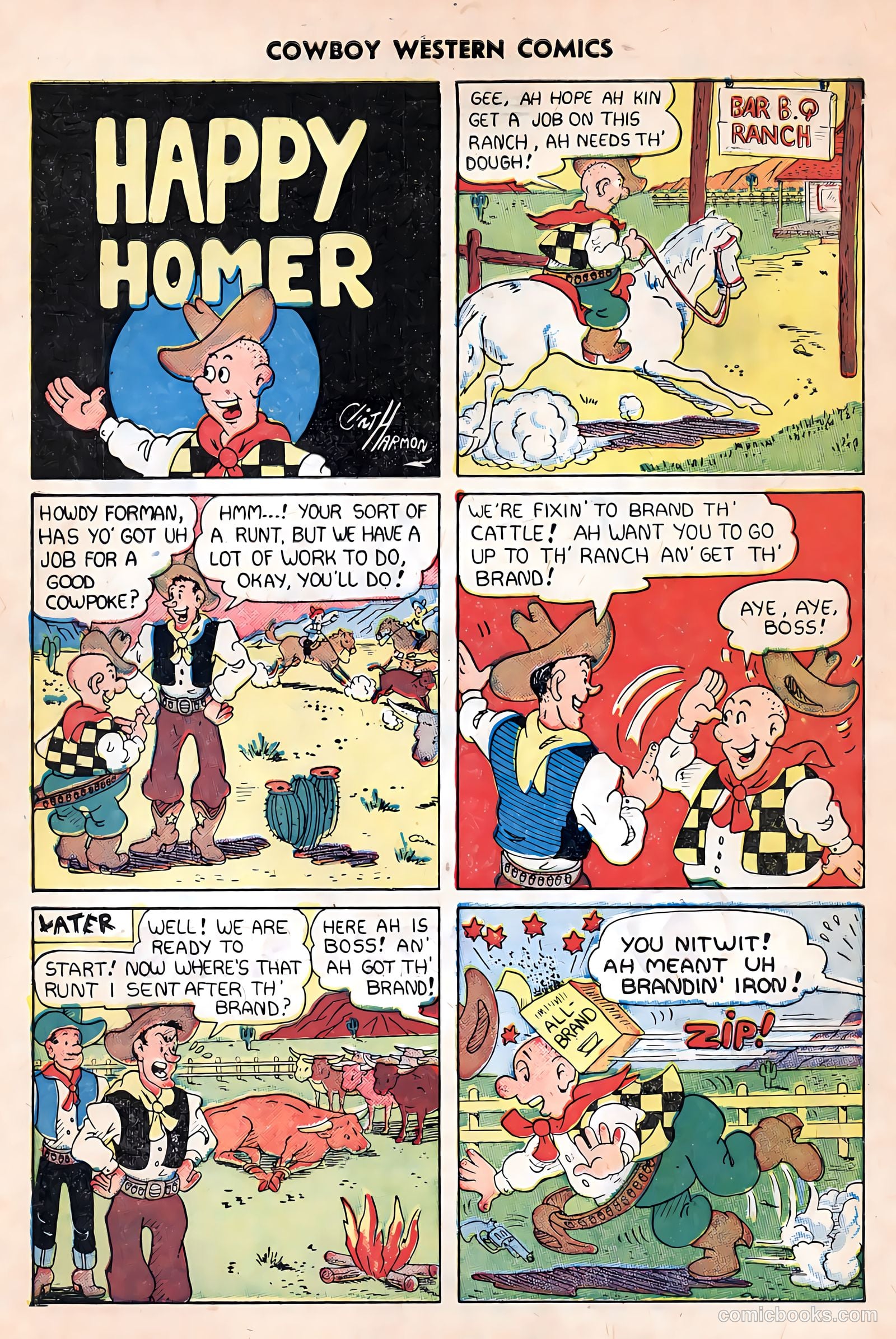Cowboy Western Comics #25 — page 34 of 36