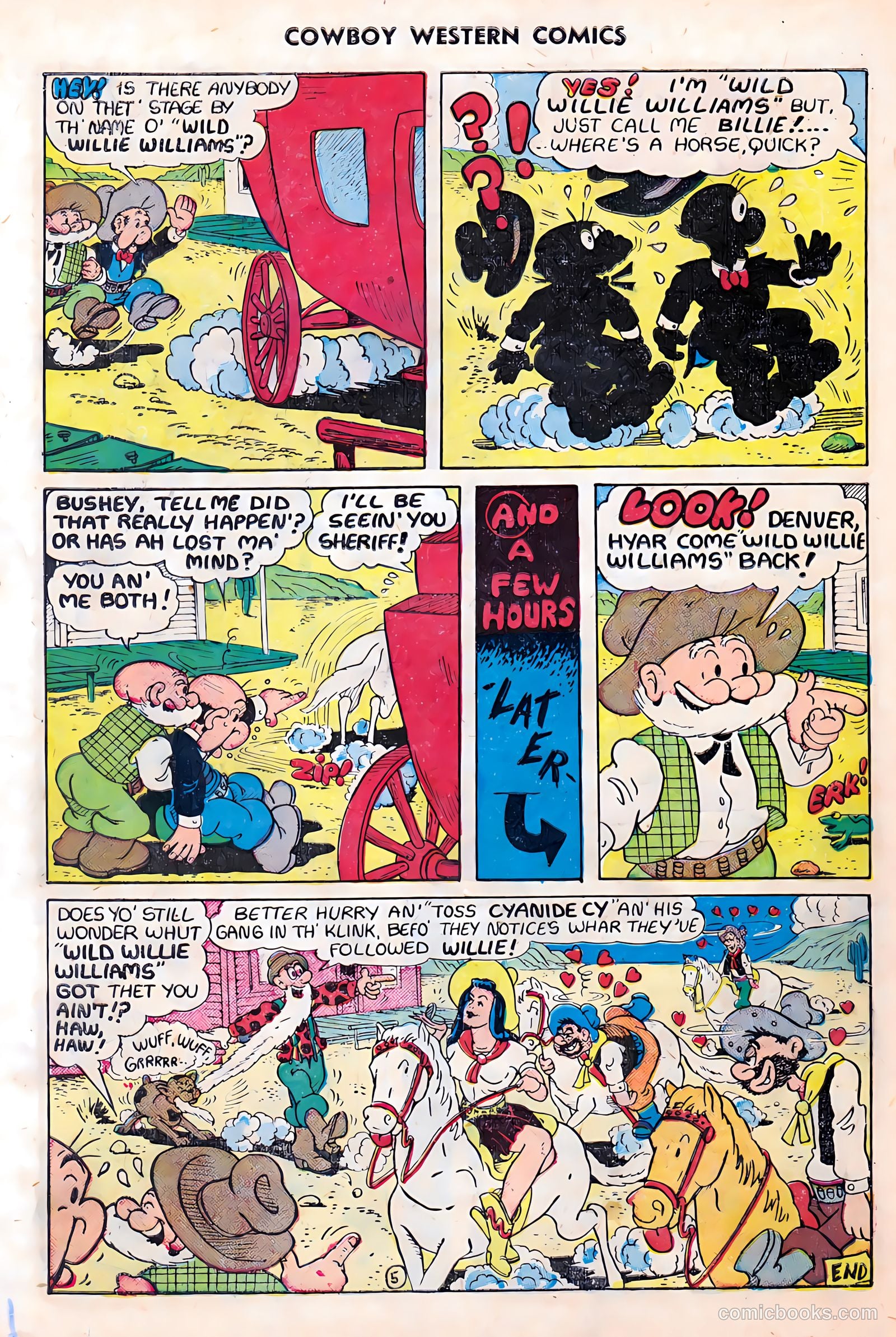Cowboy Western Comics #28 — page 34 of 36