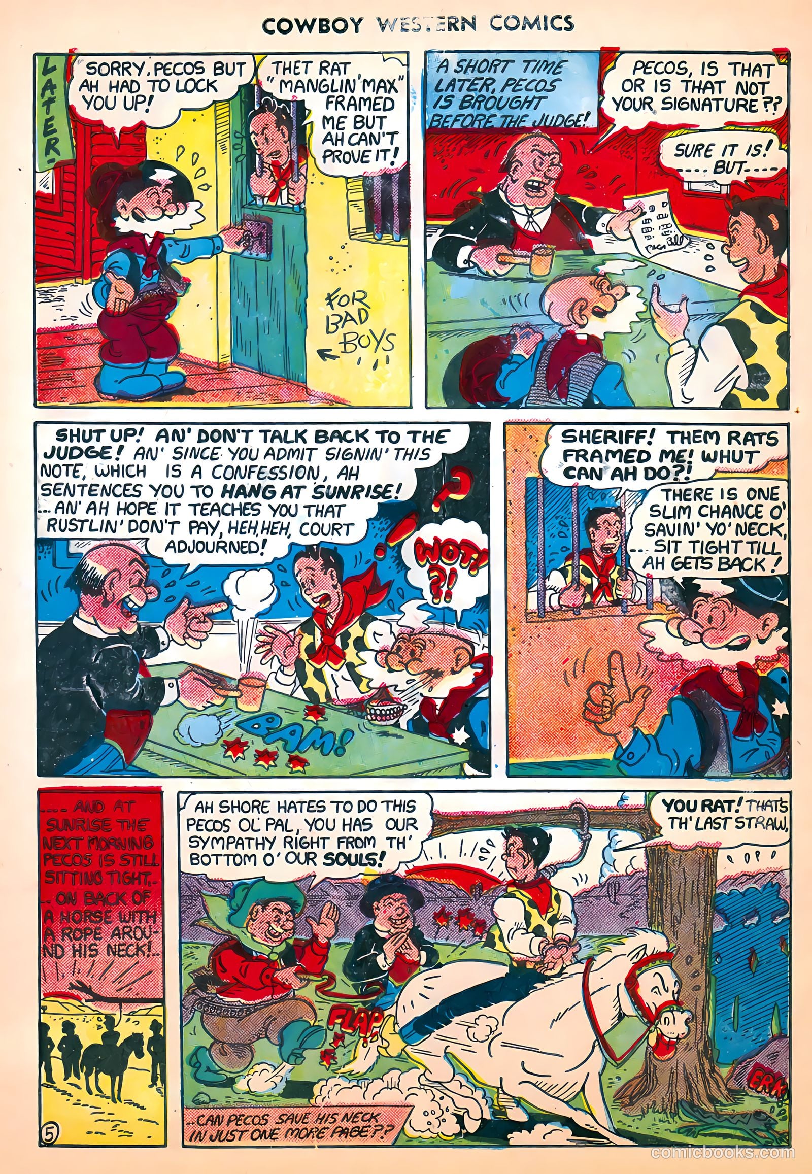 Cowboy Western Comics #29 — page 28 of 36