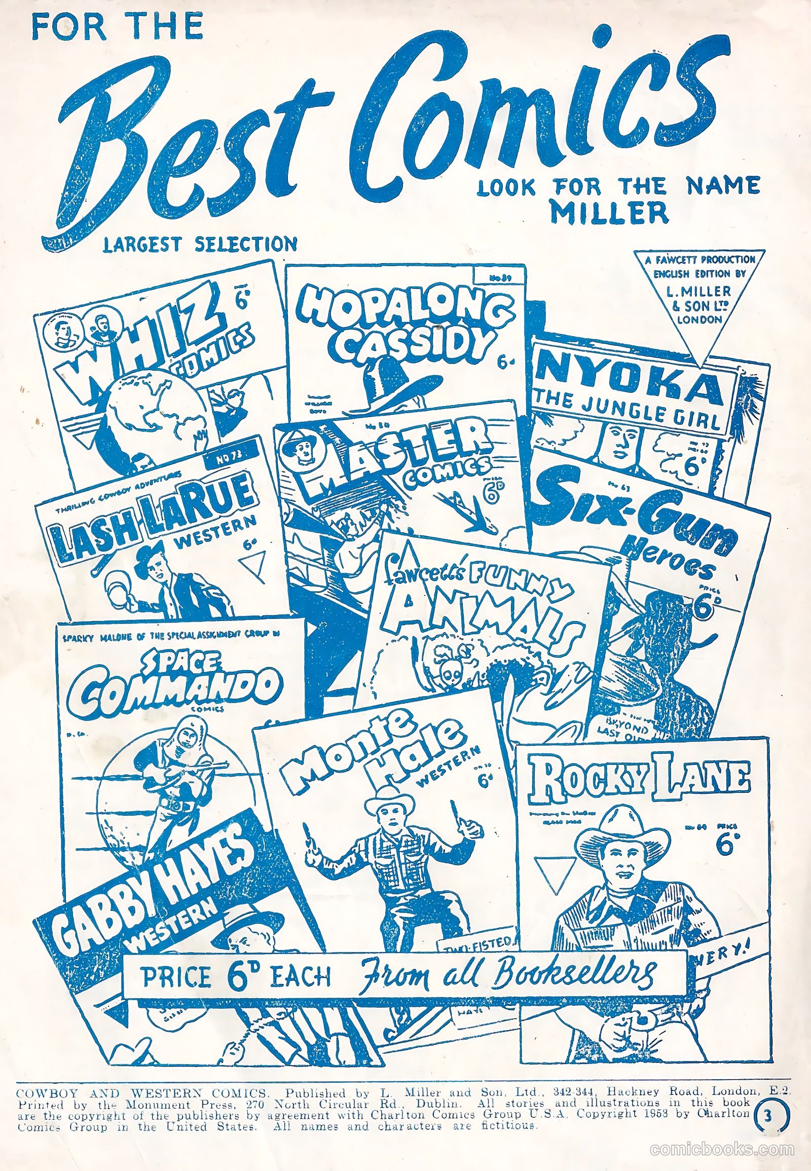 Cowboy Western Comics #3 — page 28 of 28
