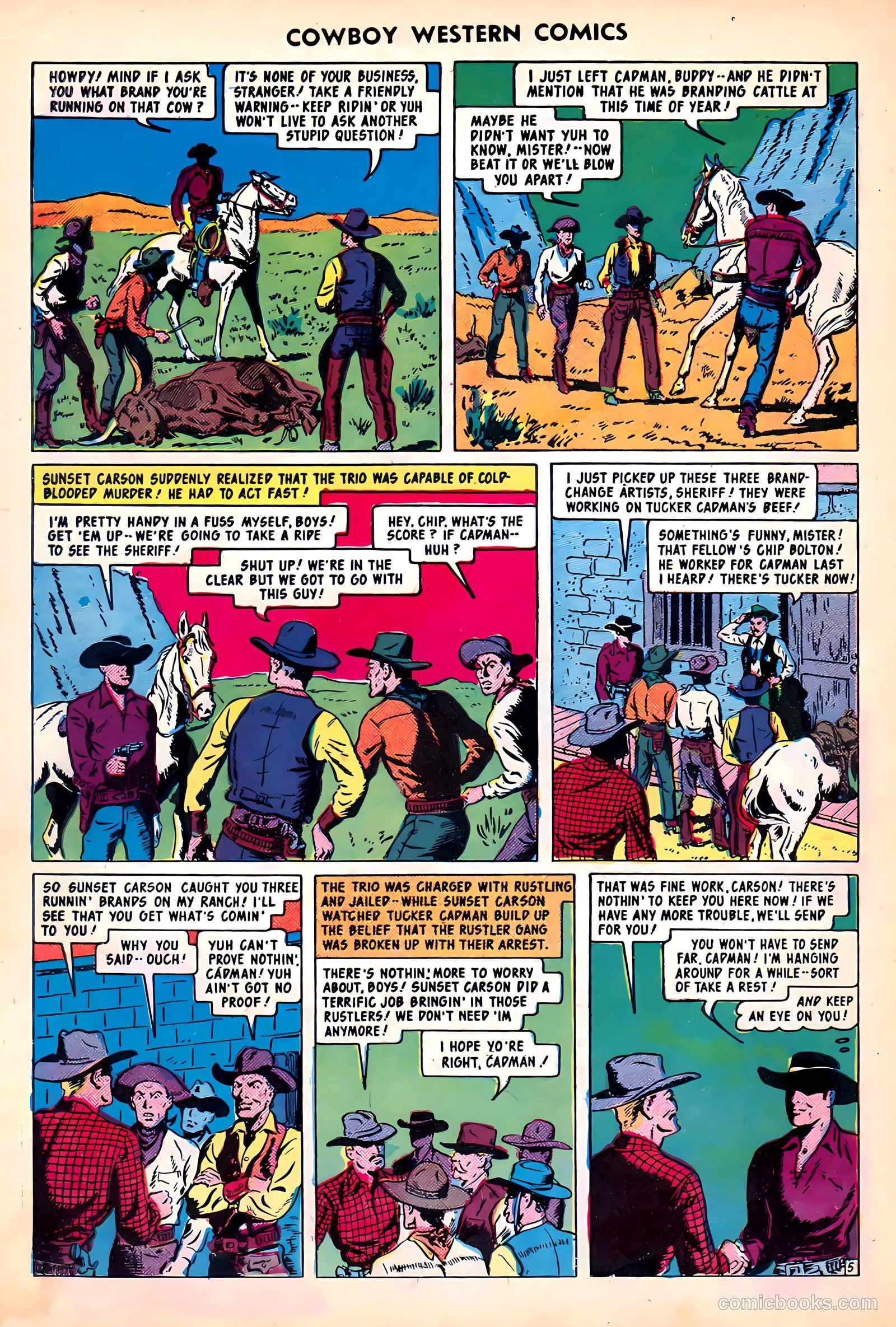 Cowboy Western Comics #30 — page 16 of 36