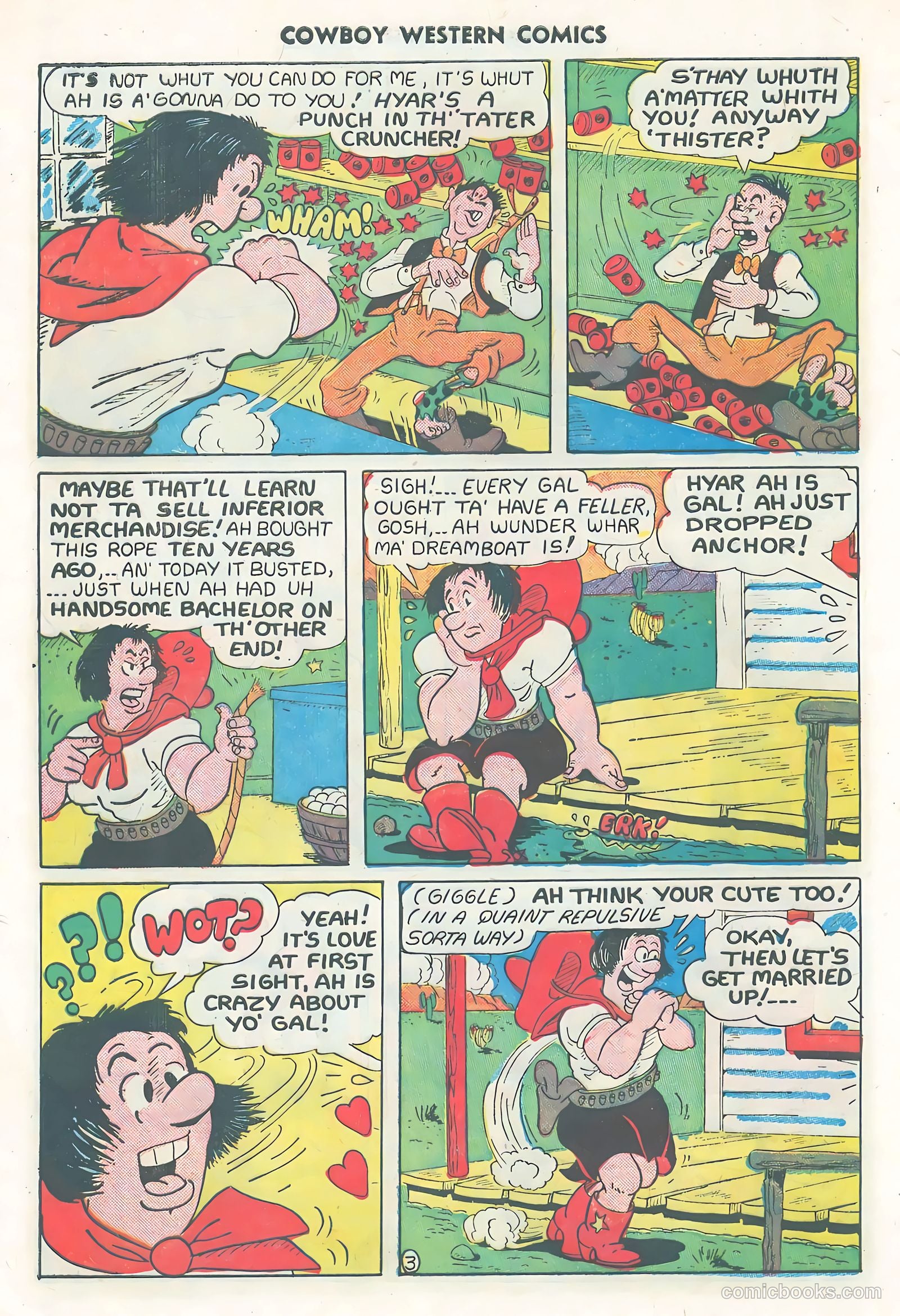Cowboy Western Comics #31 — page 28 of 36