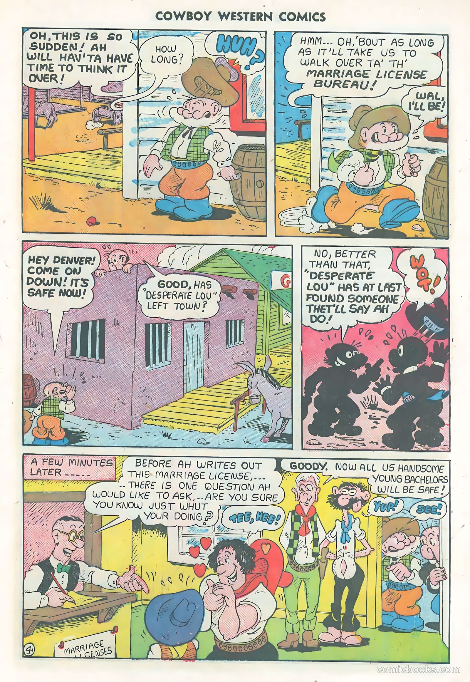 Cowboy Western Comics #31 — page 29 of 36