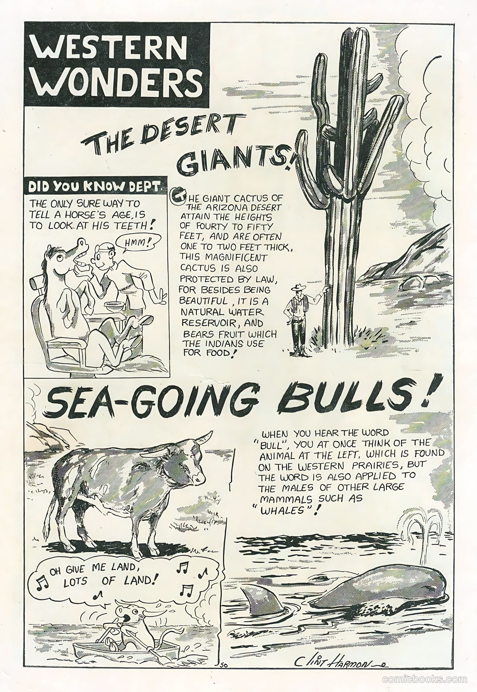 Cowboy Western Comics #31 — page 36 of 36