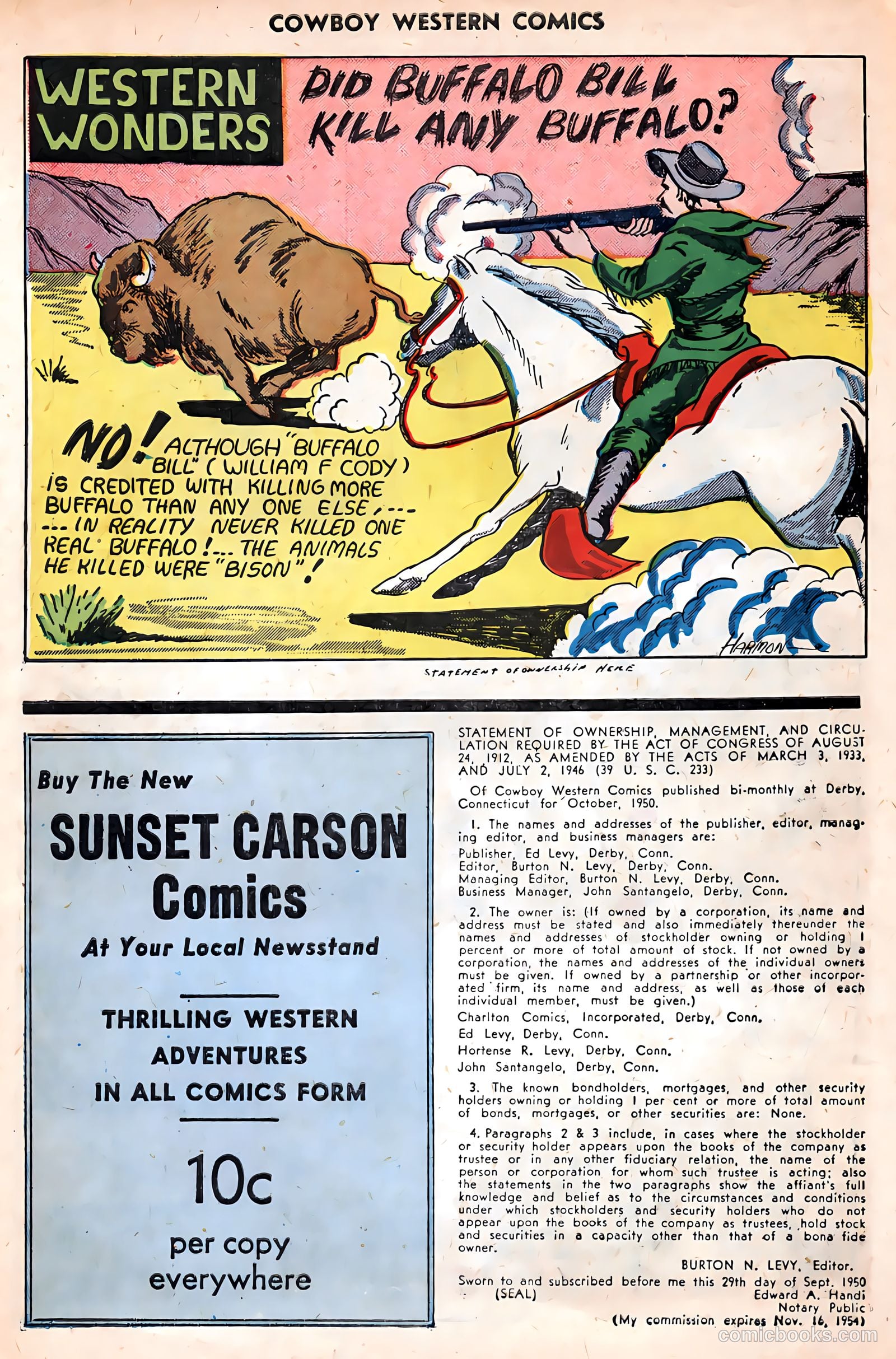 Cowboy Western Comics #32 — page 30 of 36