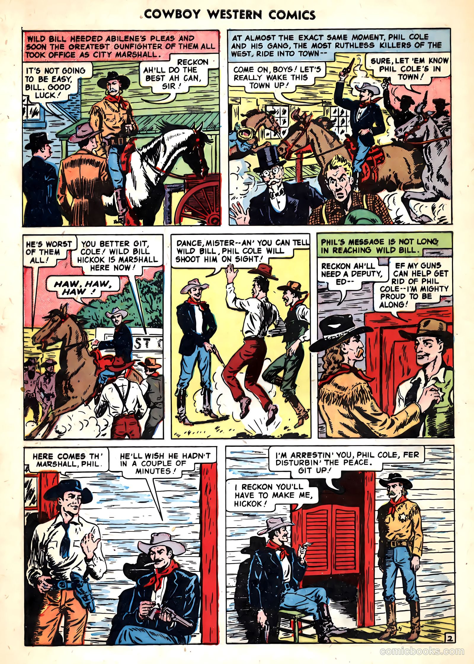 Cowboy Western Comics #32 — page 32 of 36