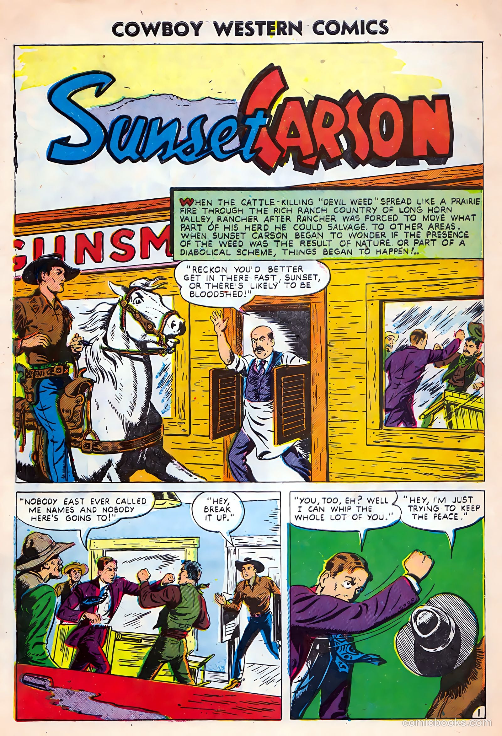 Cowboy Western Comics #35 — page 3 of 36