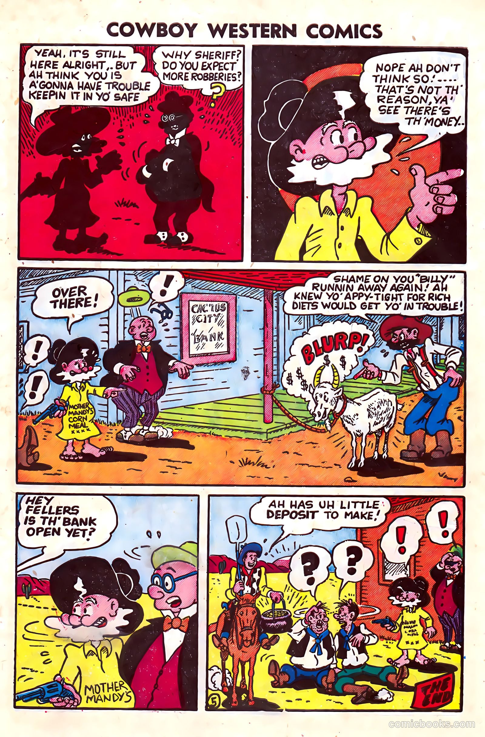 Cowboy Western Comics #36 — page 34 of 36
