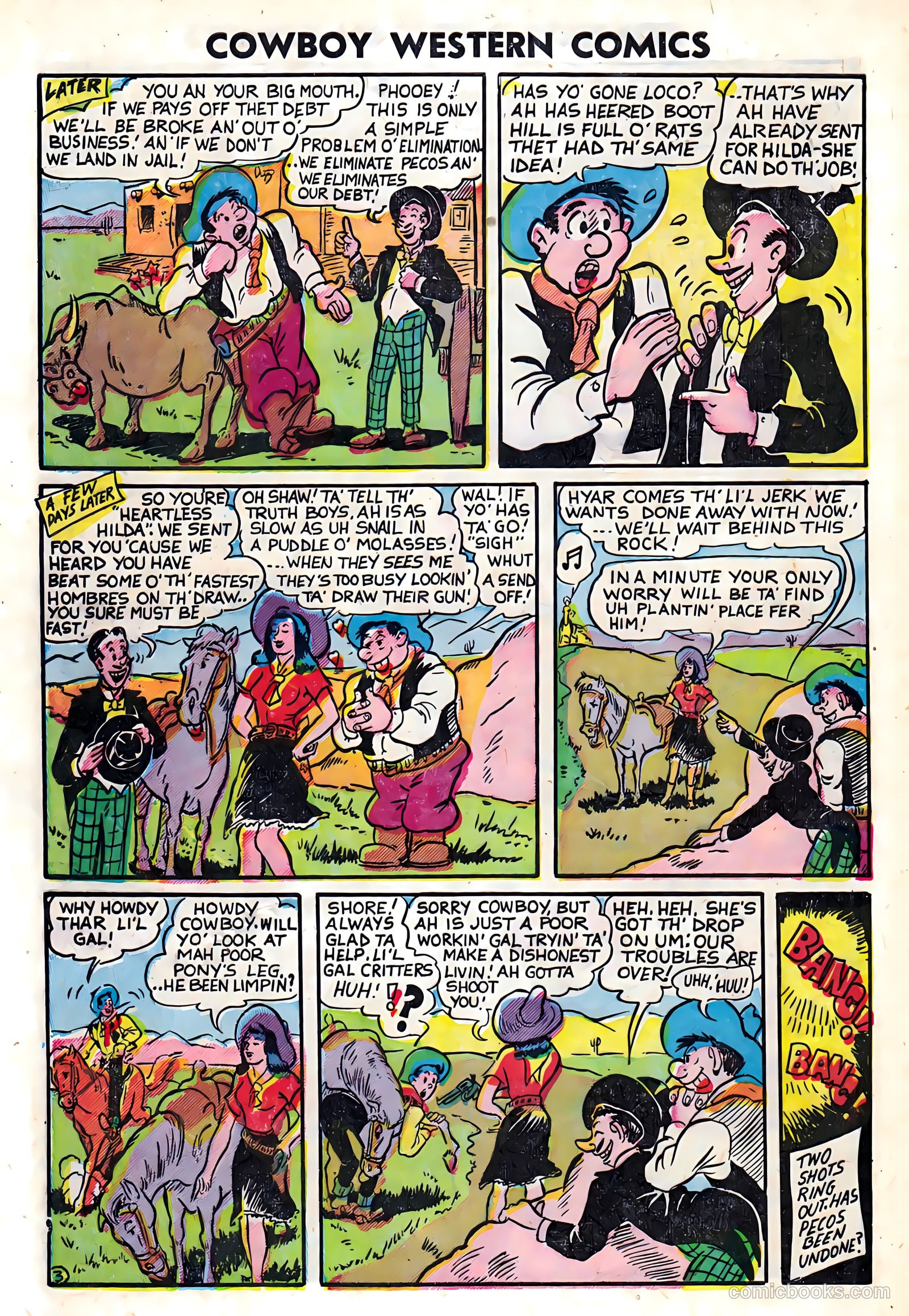 Cowboy Western Comics #37 — page 32 of 36