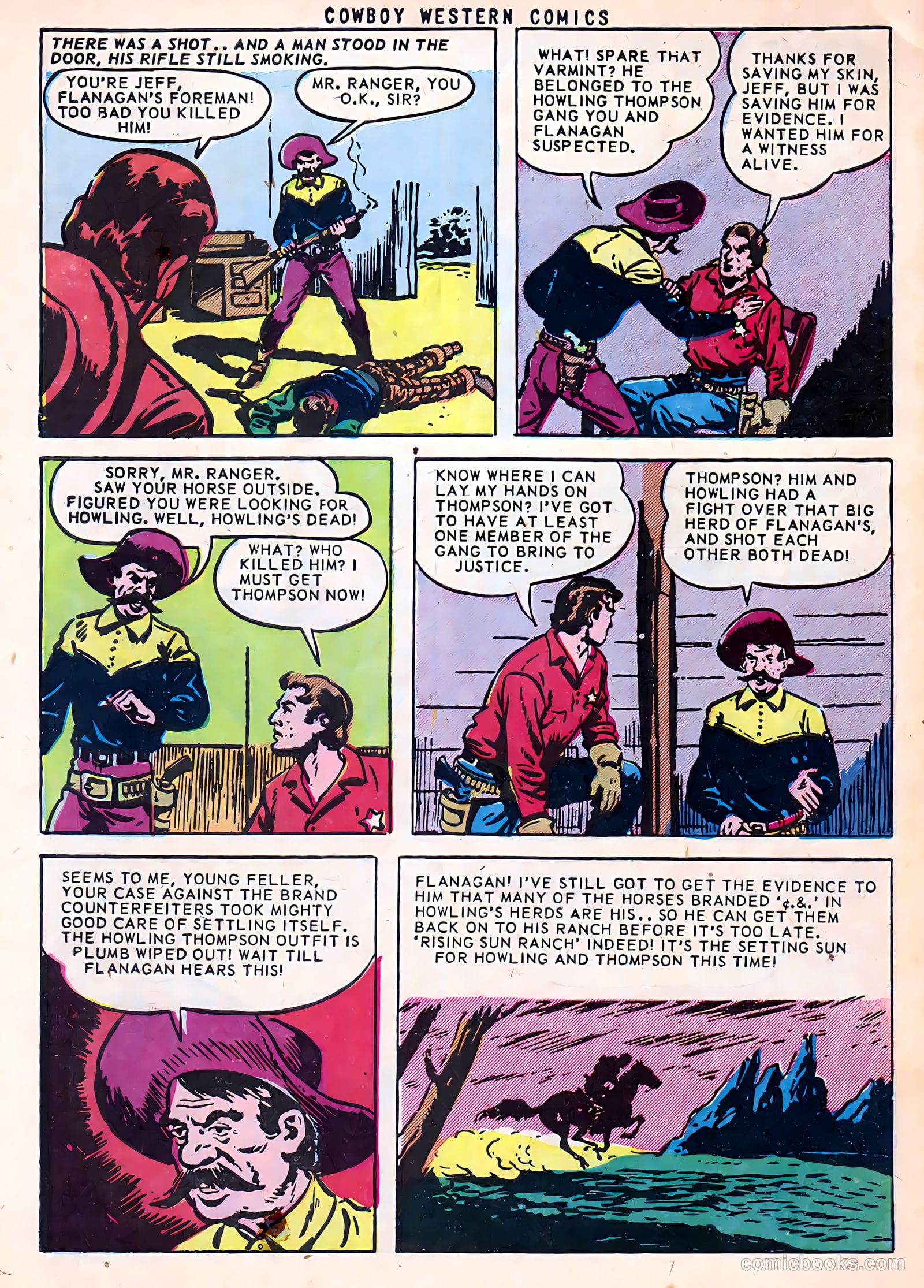 Cowboy Western Comics #38 — page 34 of 36