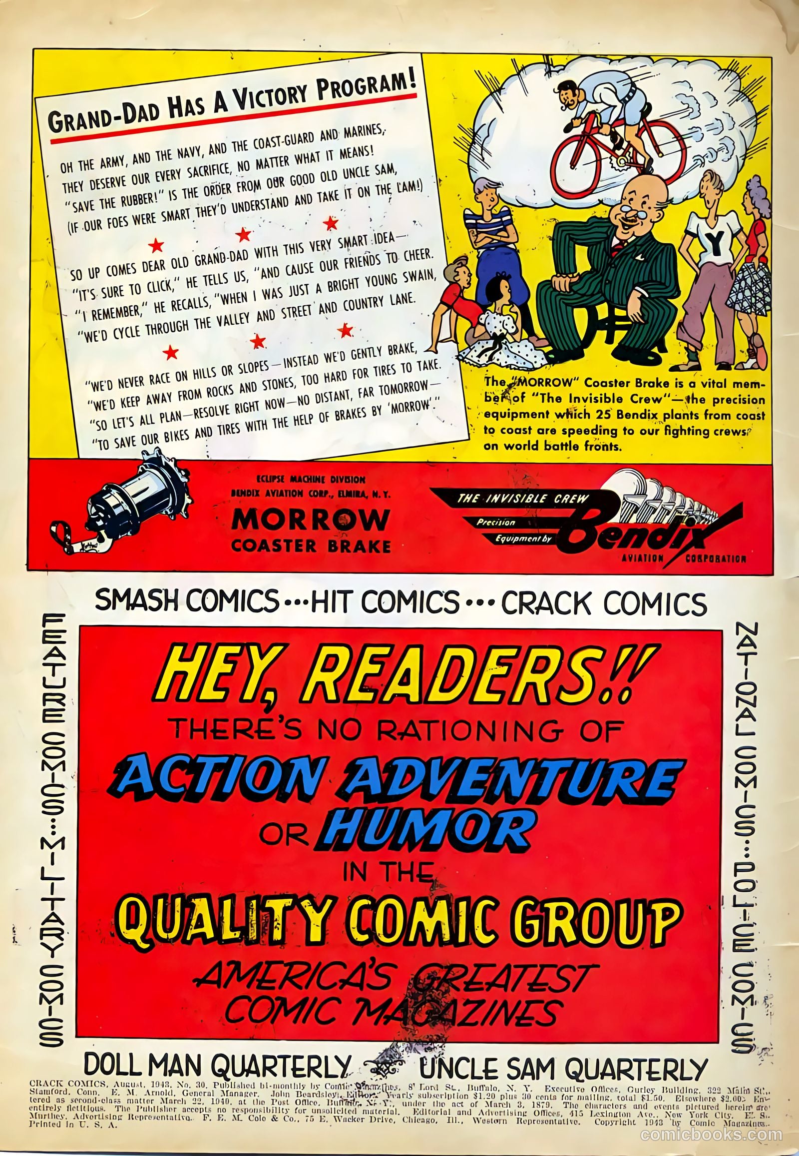 Crack Comics #30 — page 2 of 68