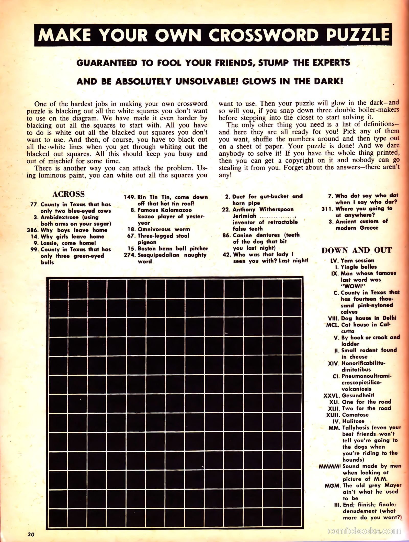 Crazy, Man, Crazy #1 — page 30 of 68