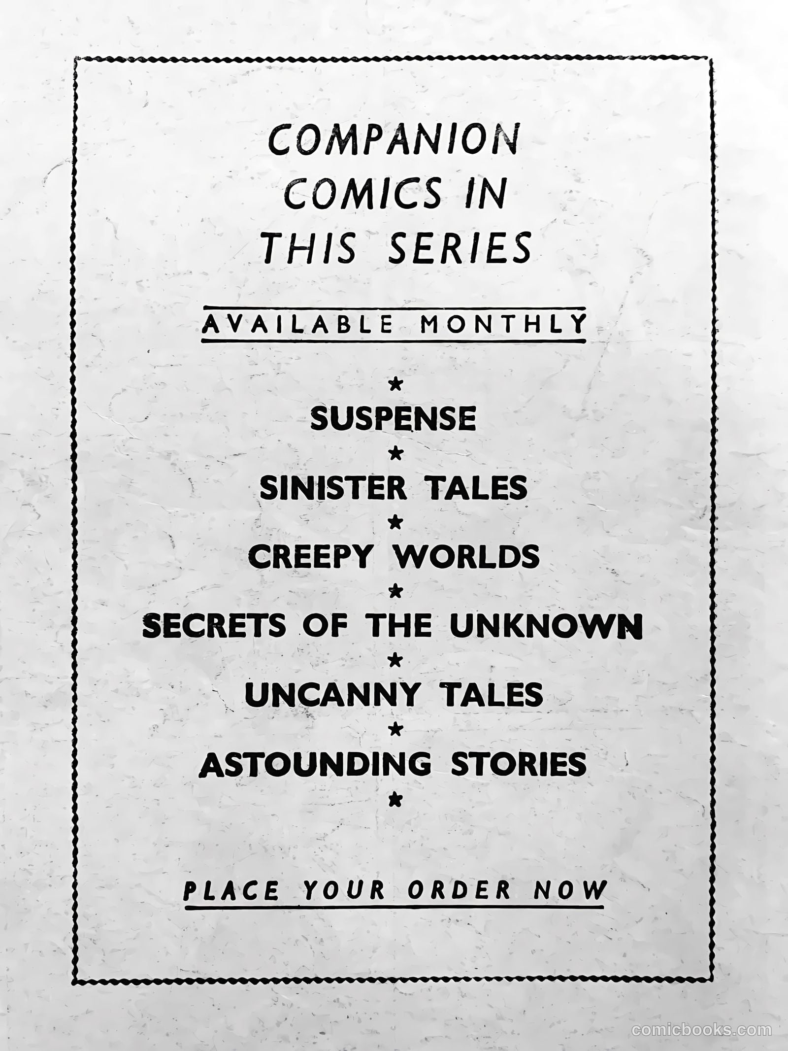 Creepy Worlds #118 — page 52 of 52