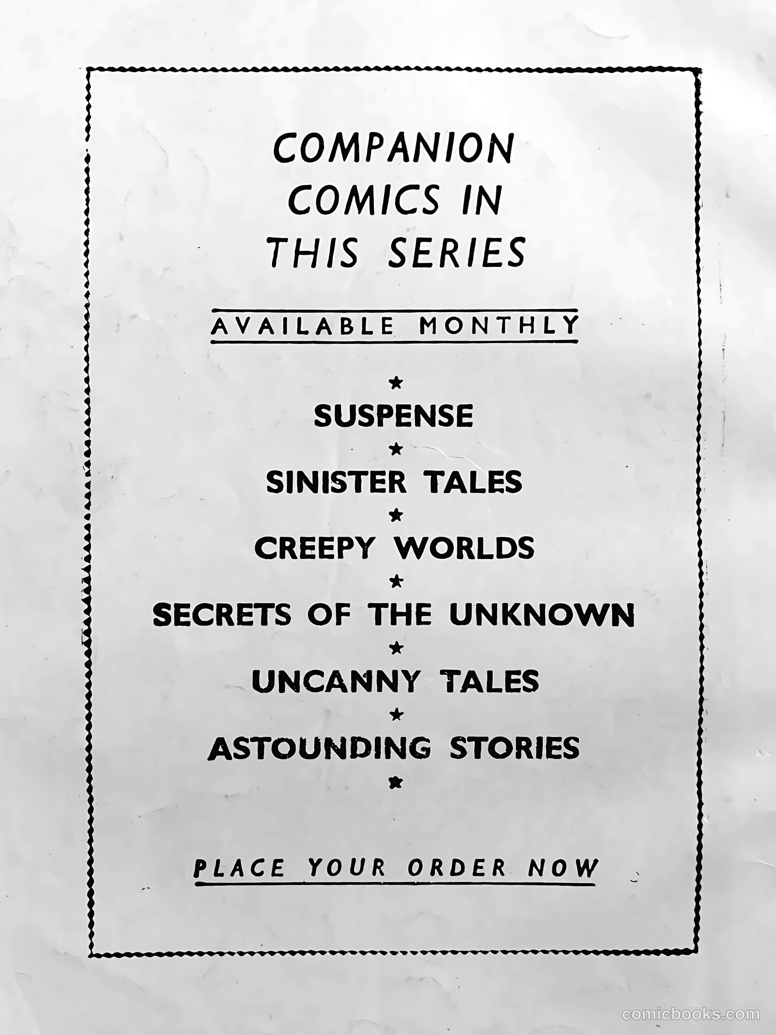 Creepy Worlds #122 — page 52 of 52
