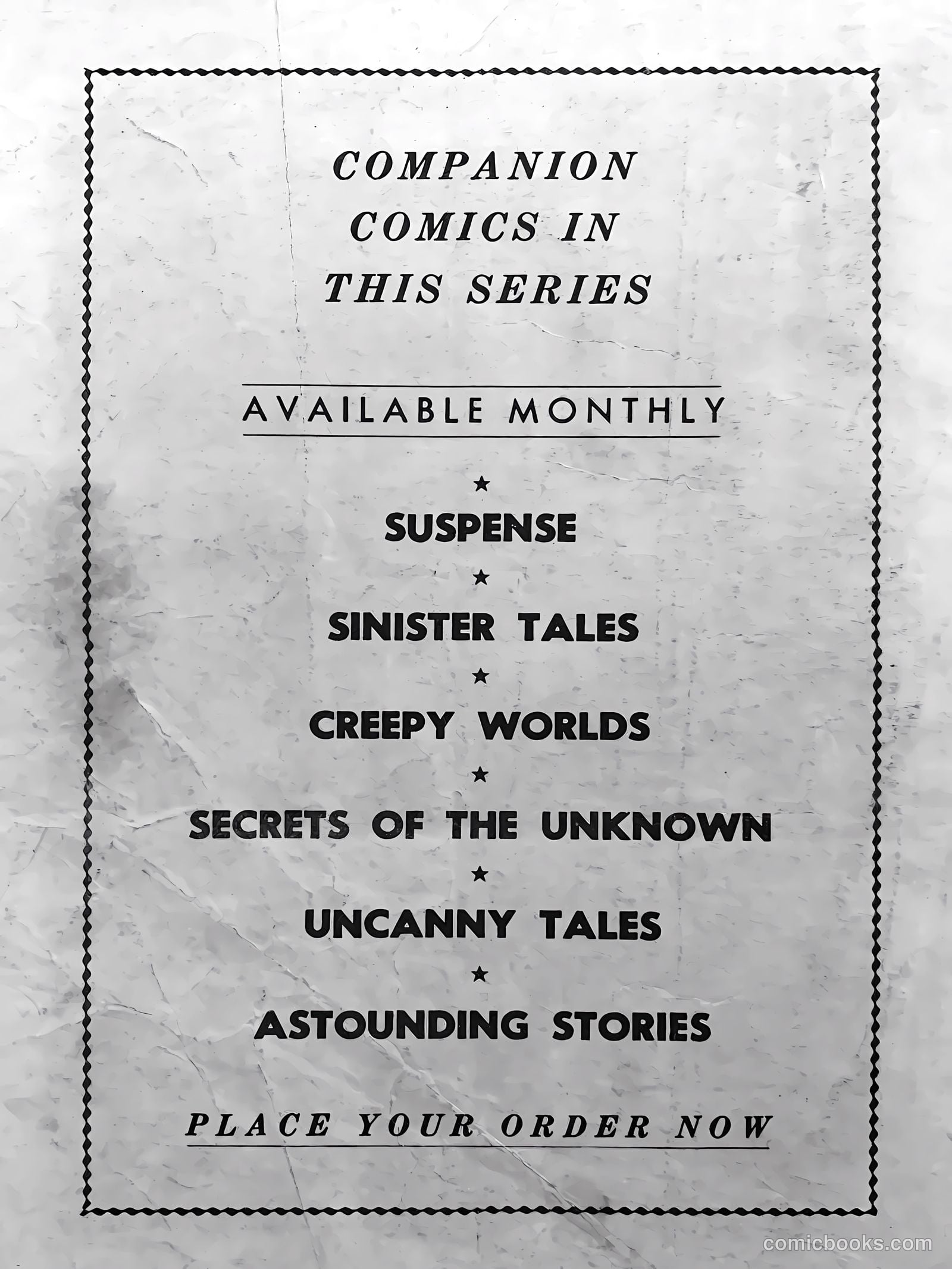 Creepy Worlds #137 — page 31 of 31