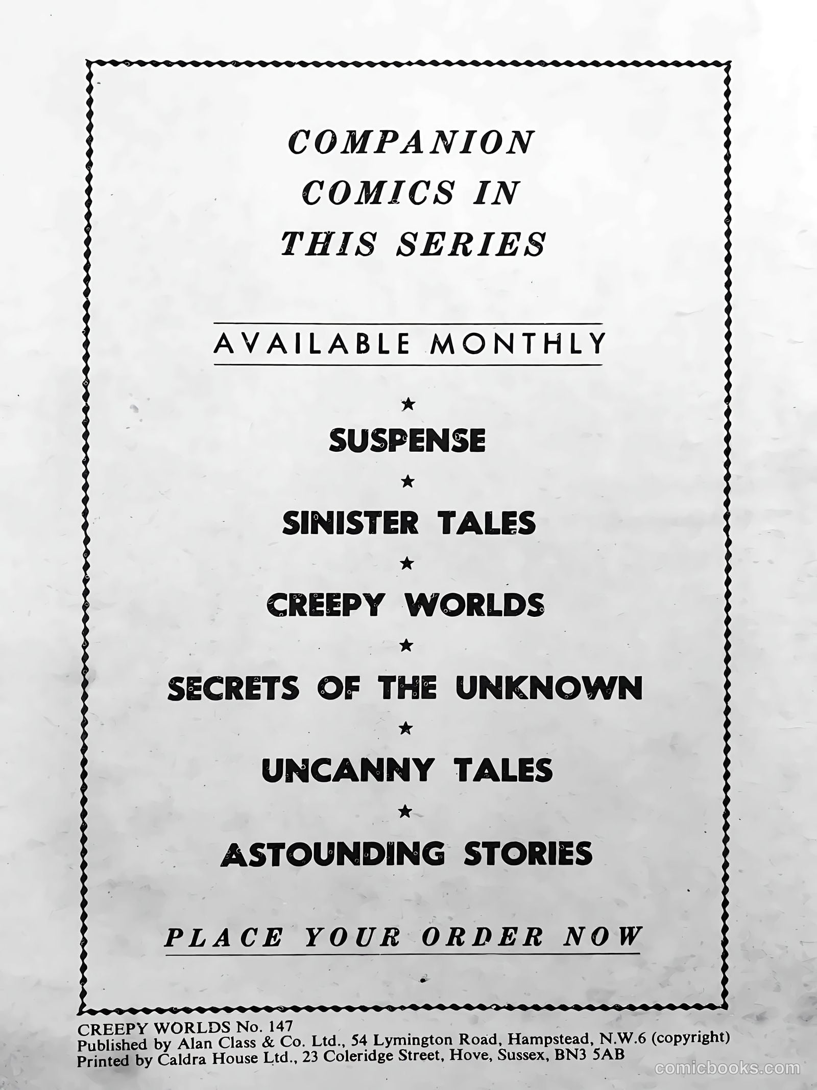 Creepy Worlds #147 — page 20 of 20