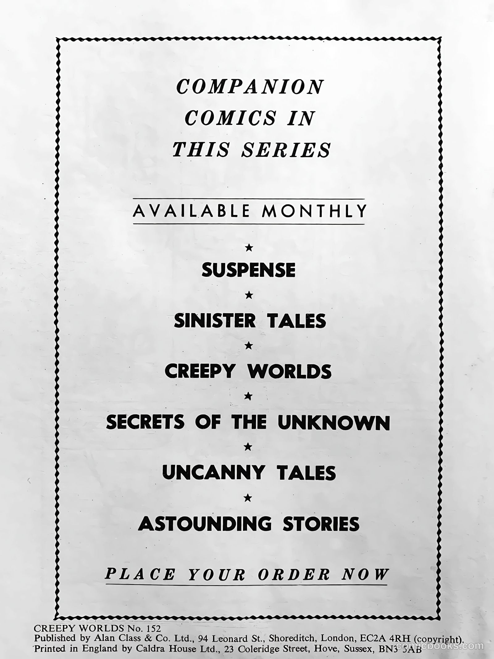 Creepy Worlds #152 — page 27 of 27