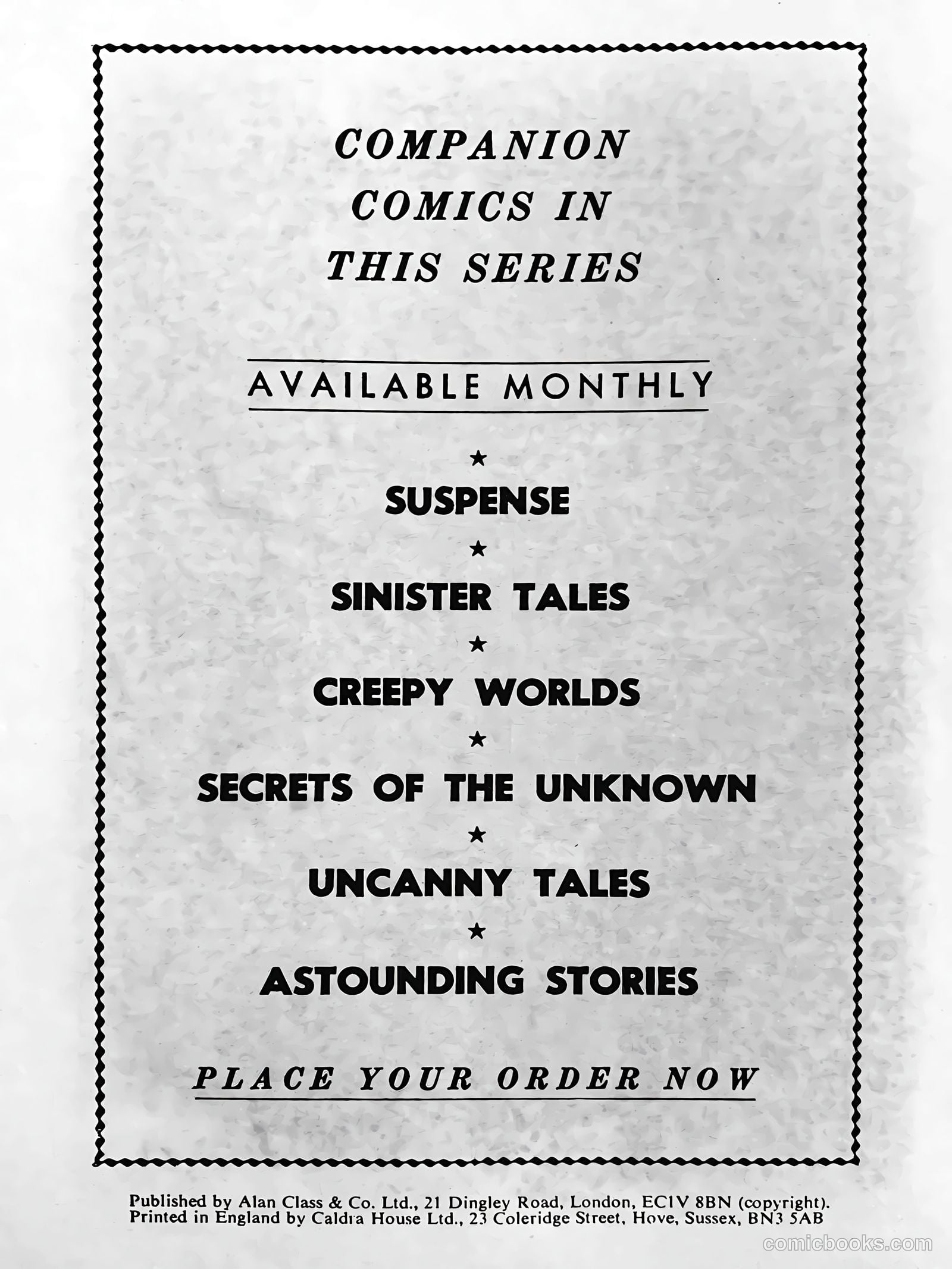 Creepy Worlds #203 — page 30 of 30