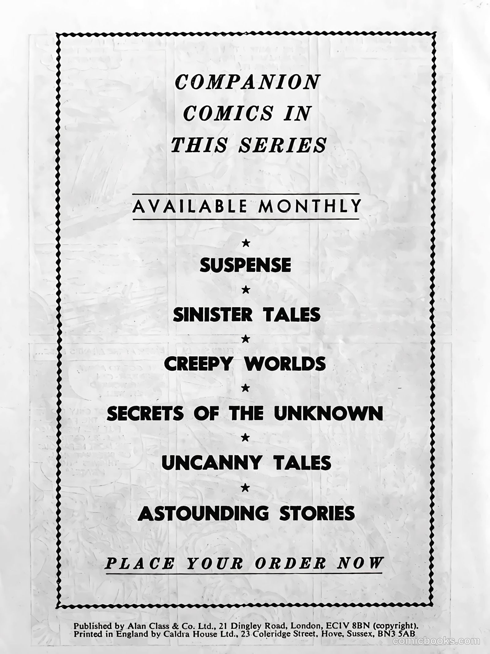 Creepy Worlds #205 — page 38 of 38
