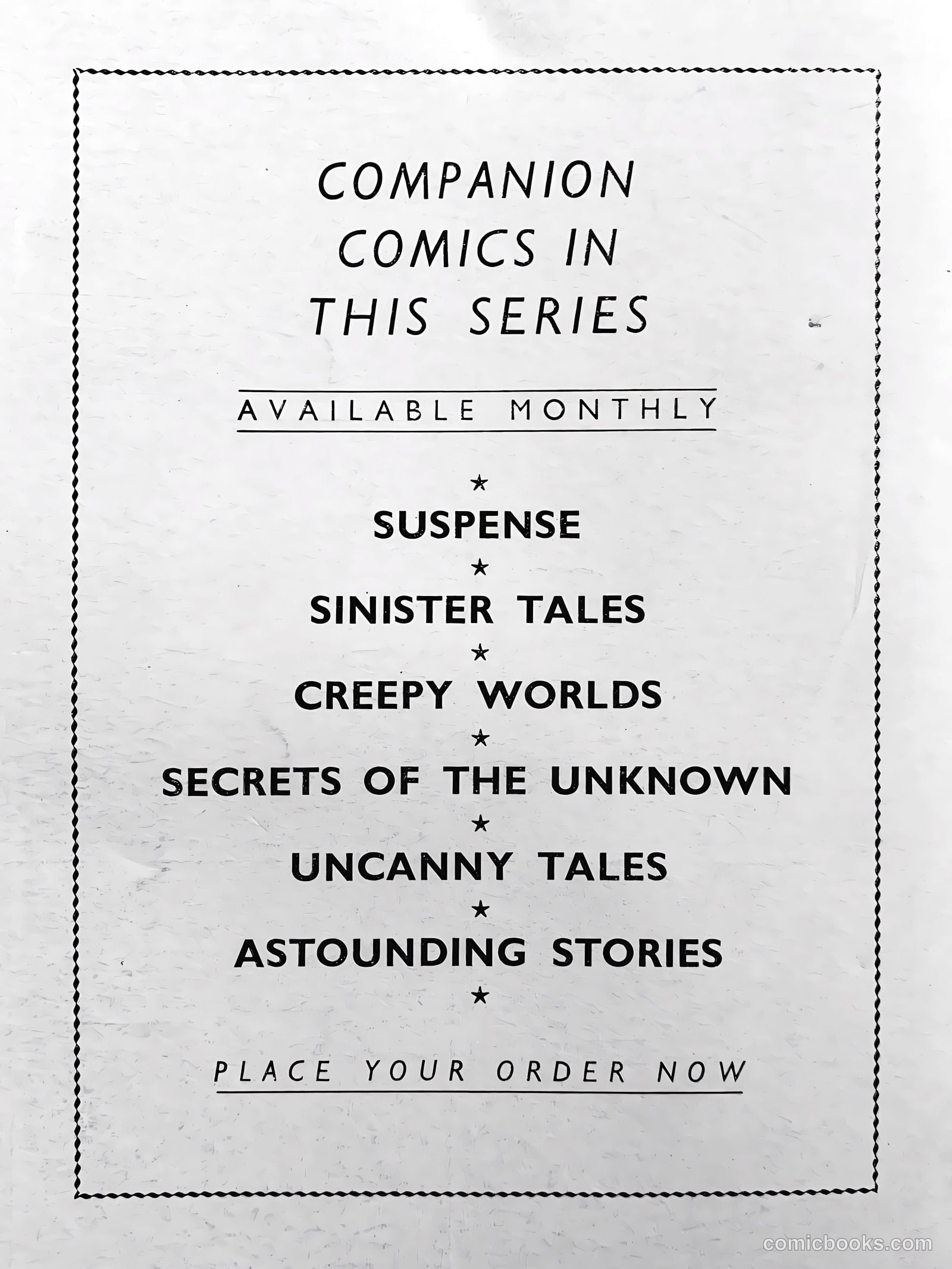 Creepy Worlds #44 — page 63 of 63