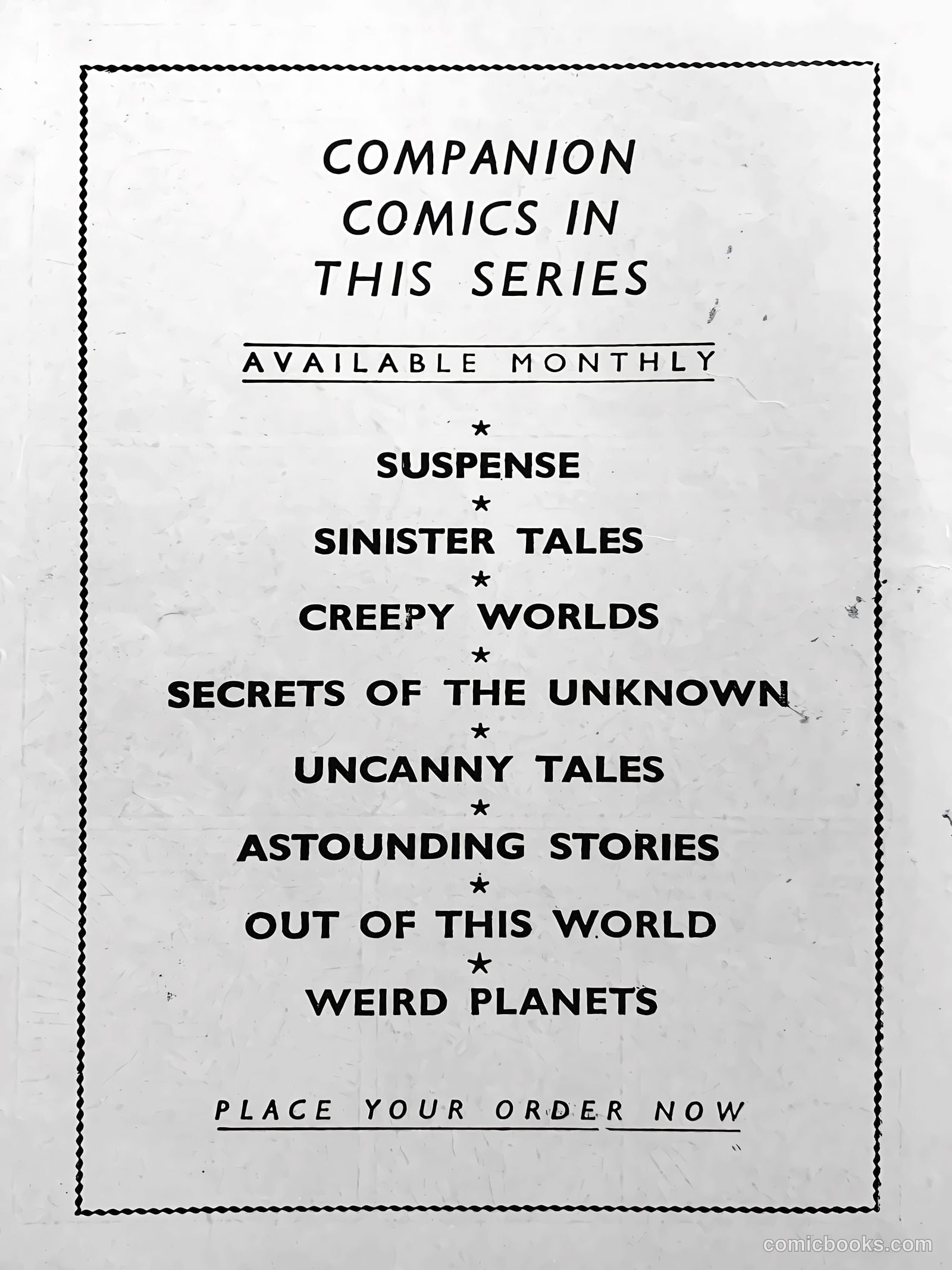 Creepy Worlds #64 — page 27 of 27