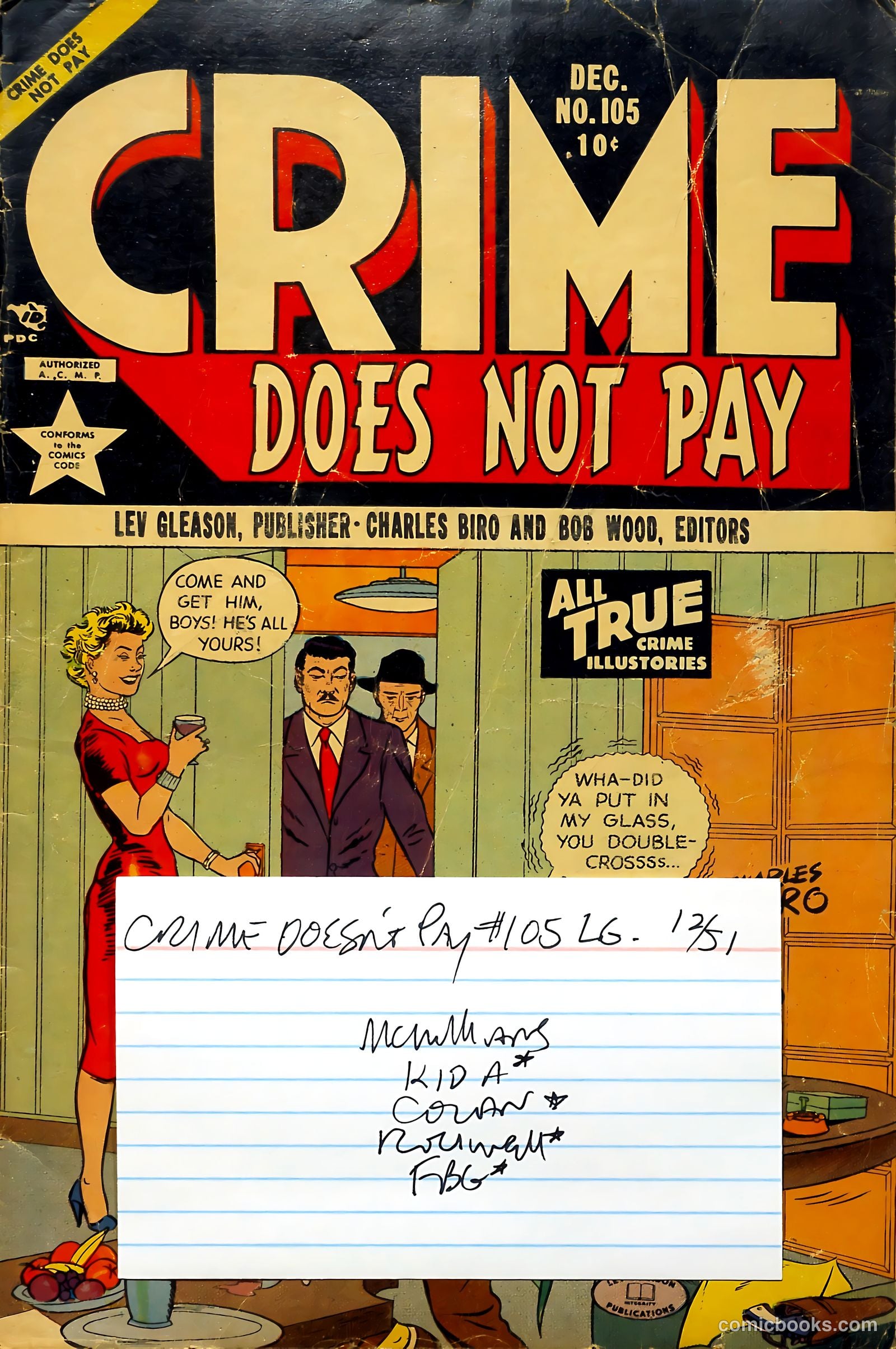 Crime Does Not Pay #105 — page 37 of 37