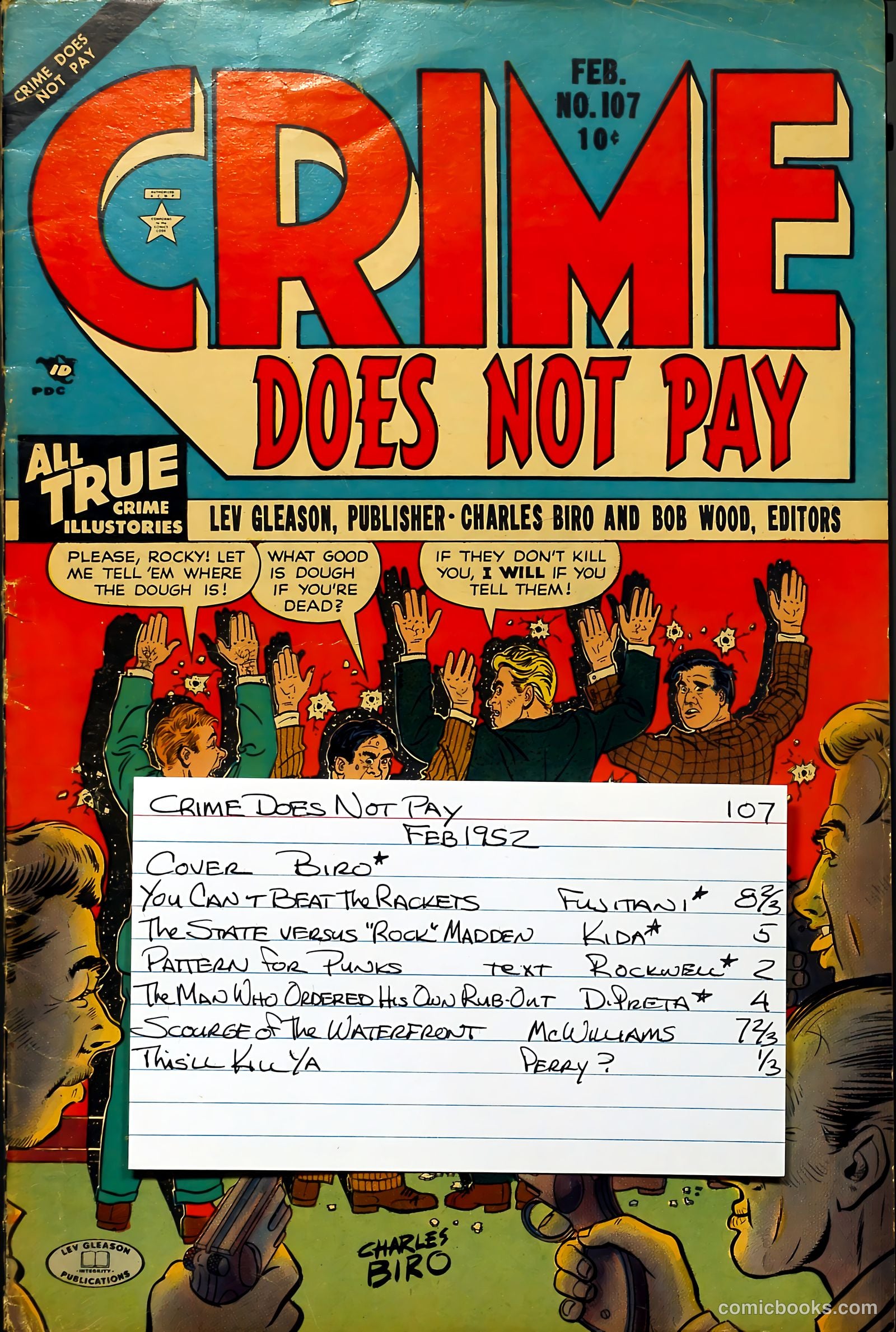 Crime Does Not Pay #107 — page 37 of 37