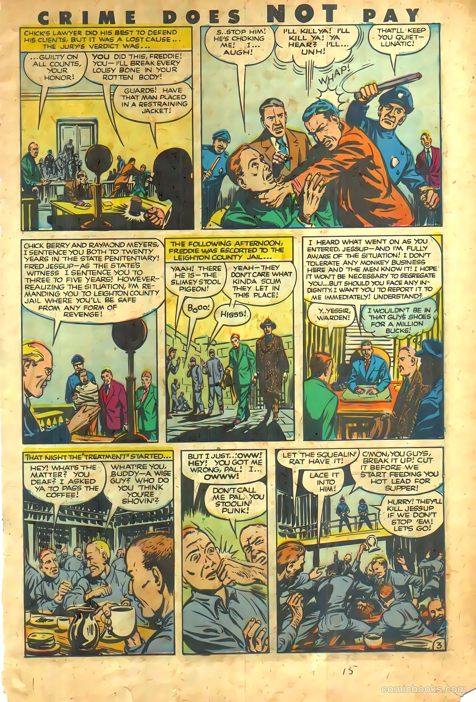 Crime Does Not Pay #112 — page 15 of 36