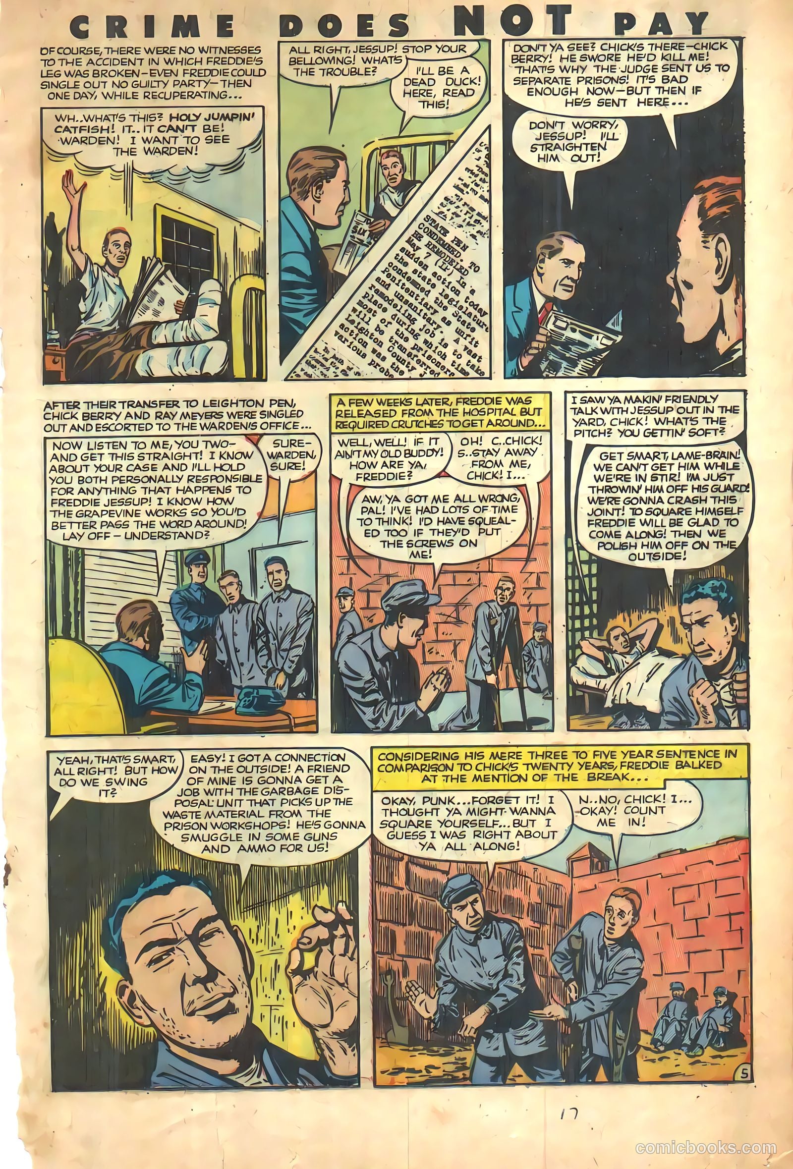 Crime Does Not Pay #112 — page 17 of 36