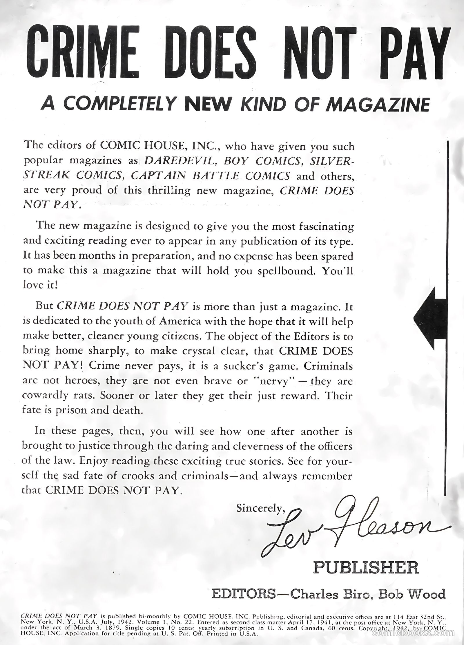 Crime Does Not Pay #22 — page 2 of 68