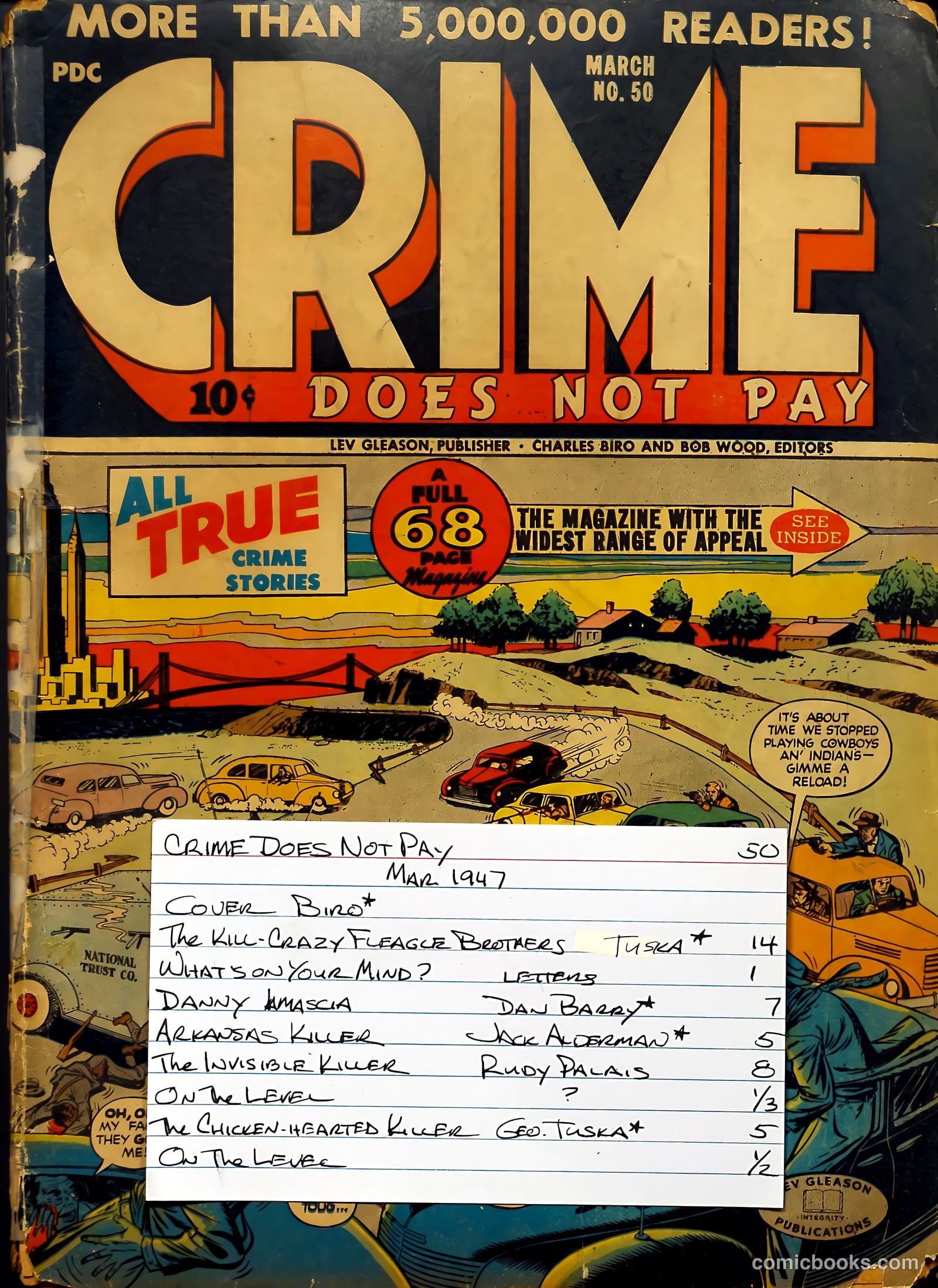 Crime Does Not Pay #50 — page 70 of 71