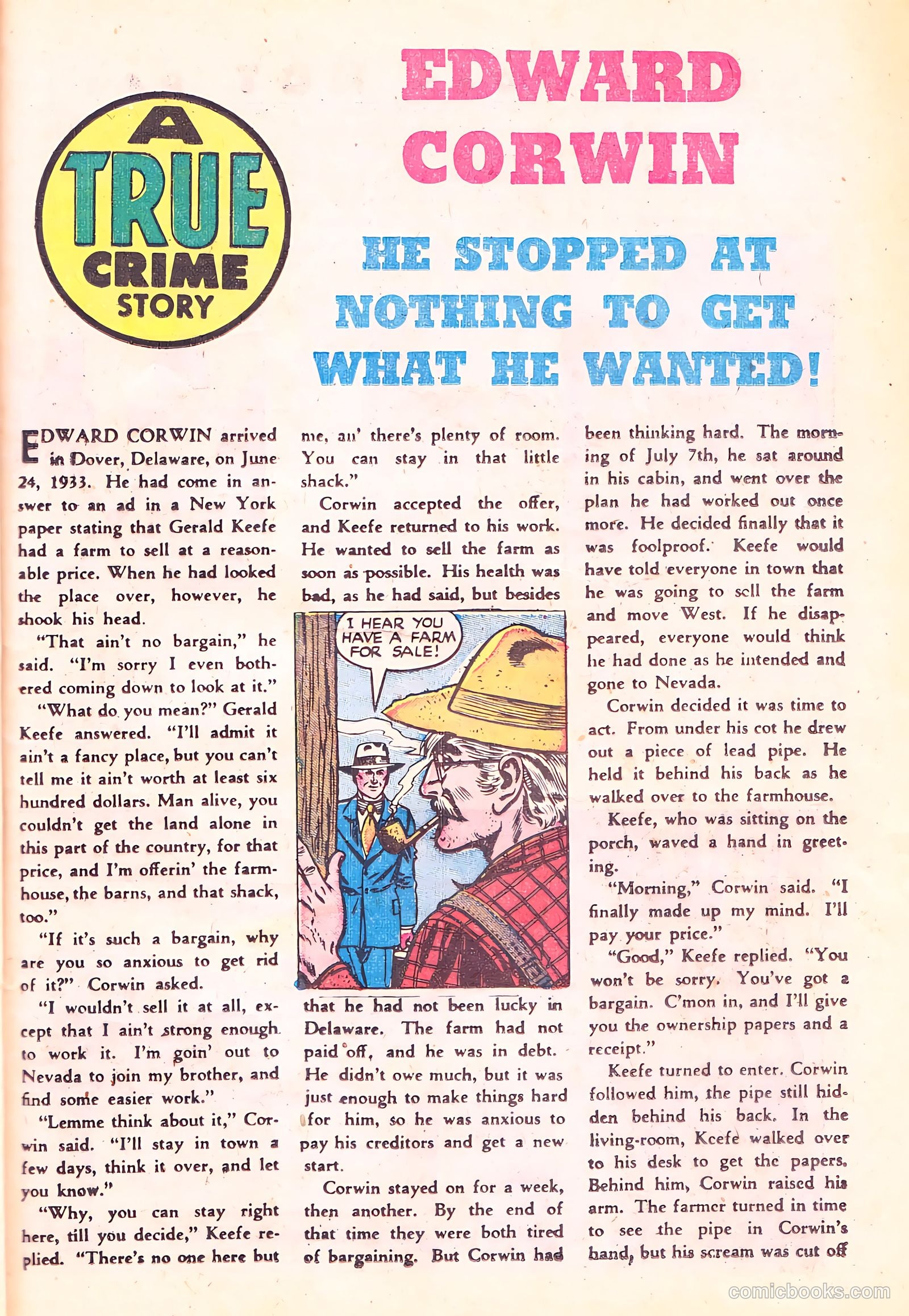 Crime Does Not Pay #68 — page 36 of 52
