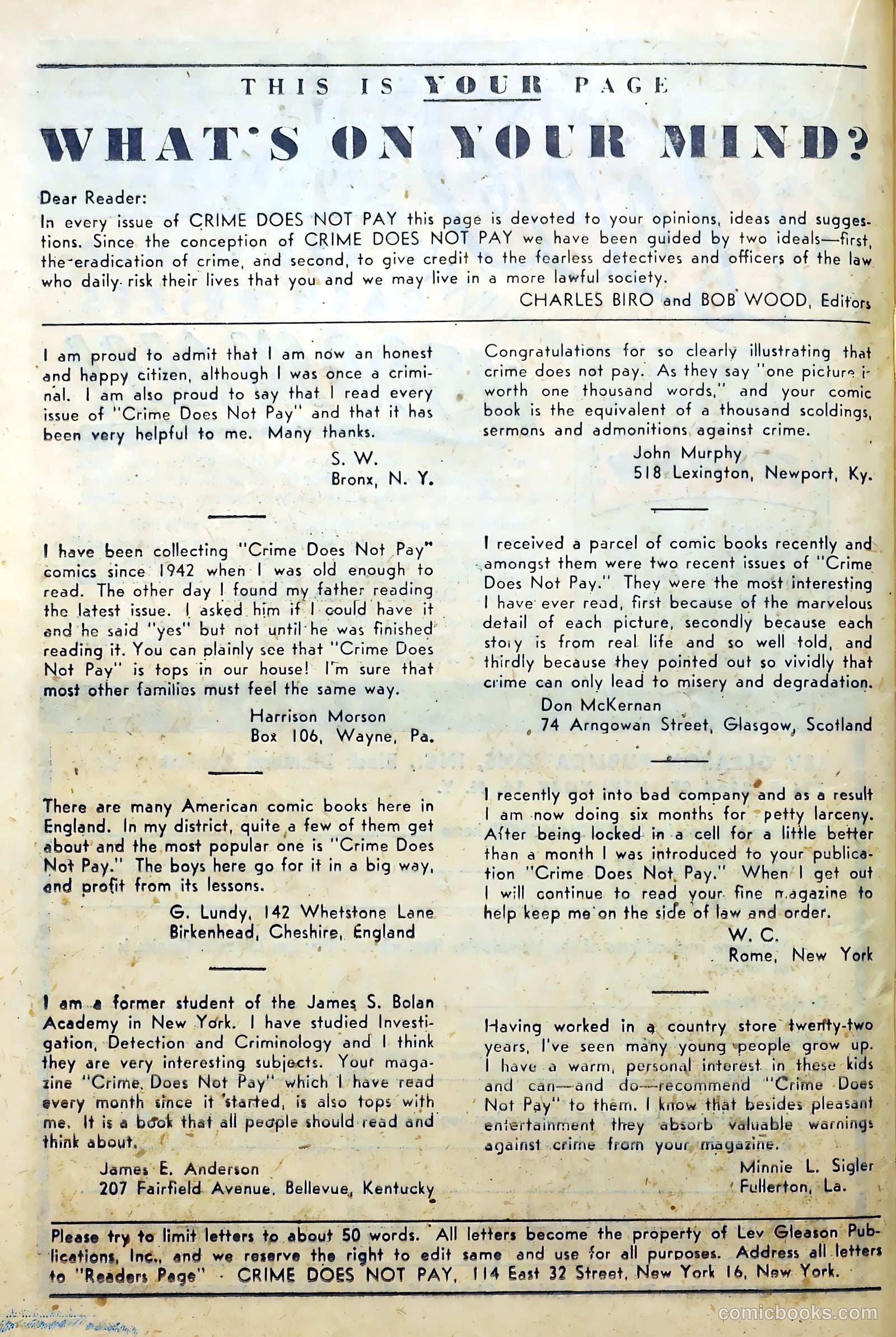 Crime Does Not Pay #73 — page 30 of 54
