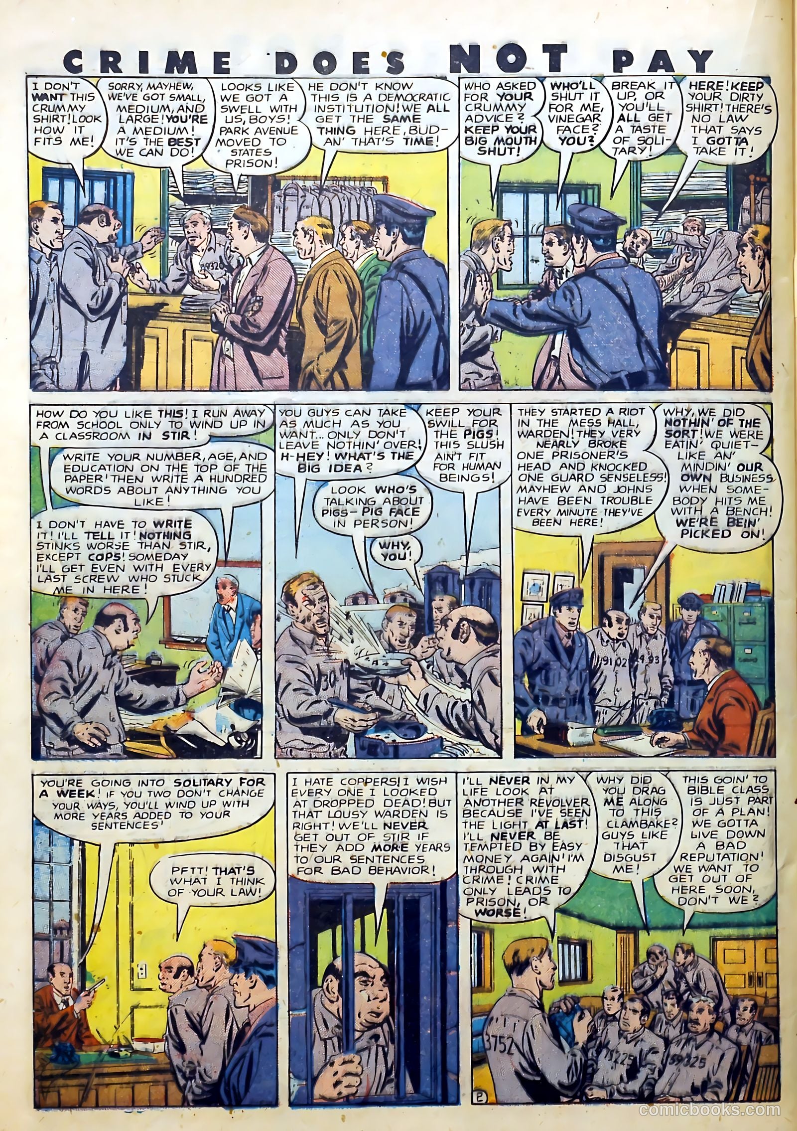 Crime Does Not Pay #73 — page 32 of 54