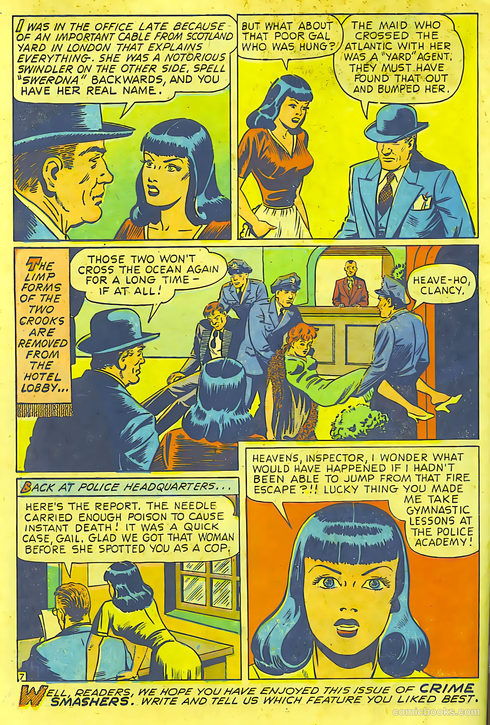 Crime Smashers #5 — page 31 of 31