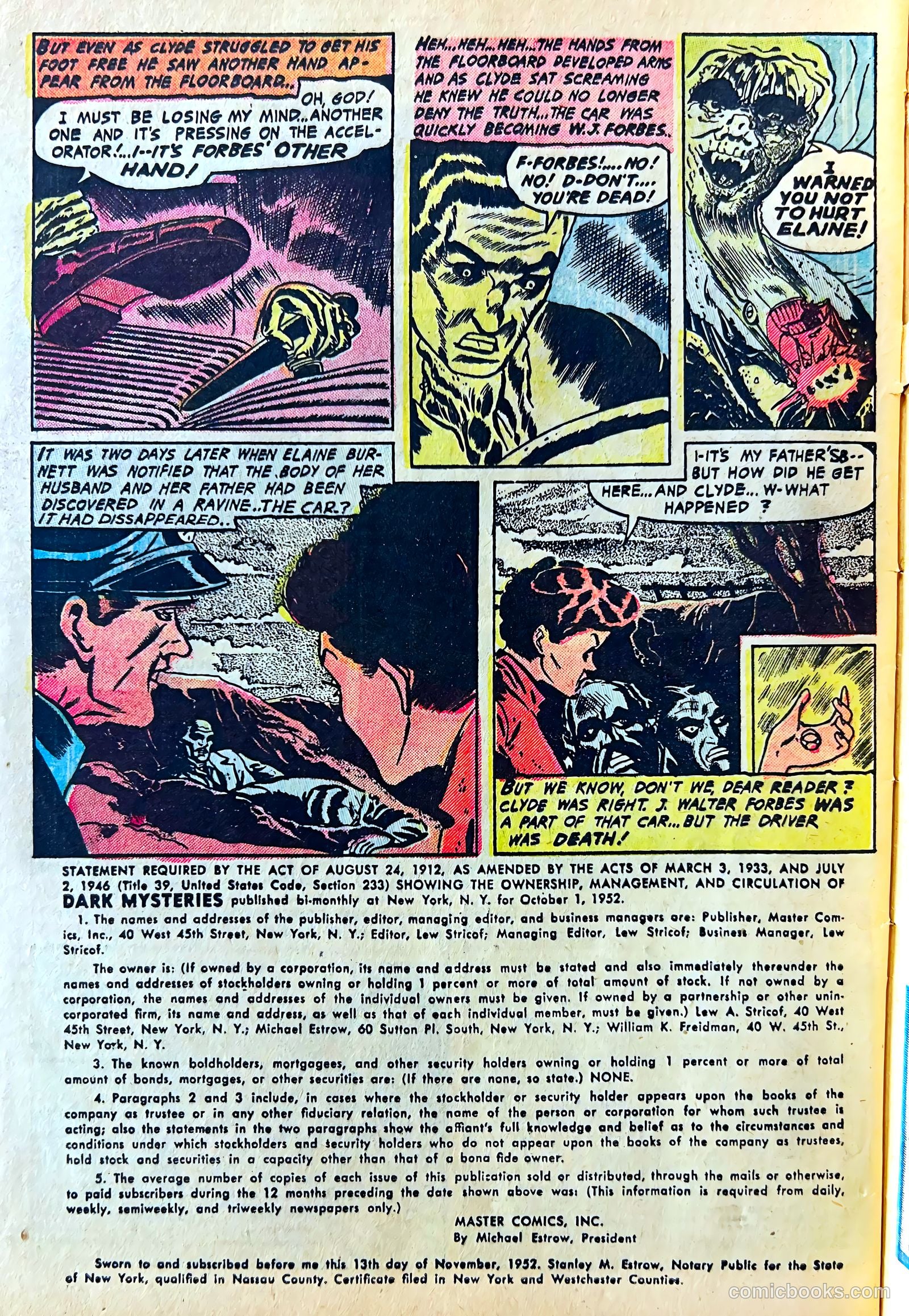 Dark Mysteries #11 — page 32 of 36