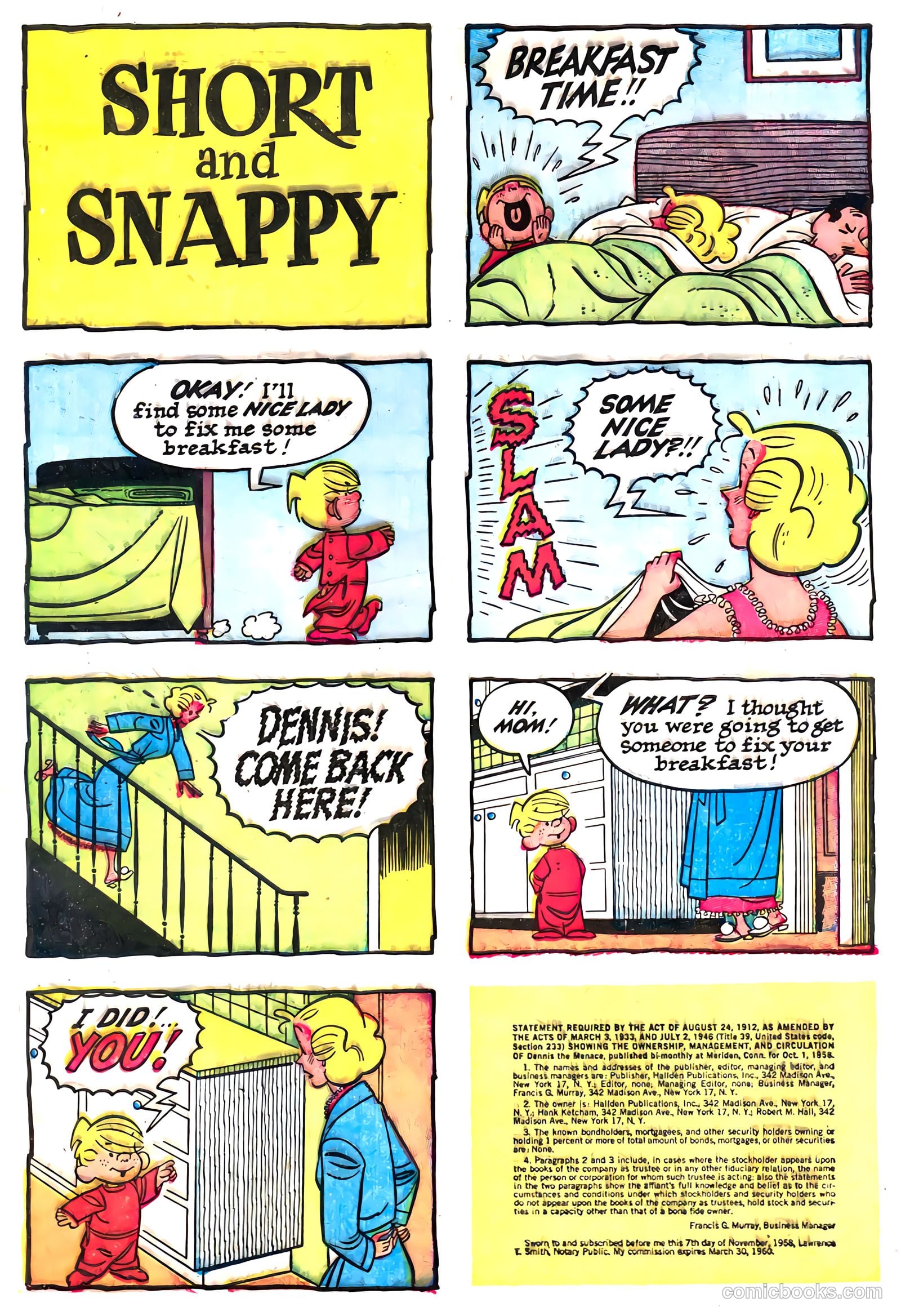 Dennis the Menace #33 — page 32 of 36