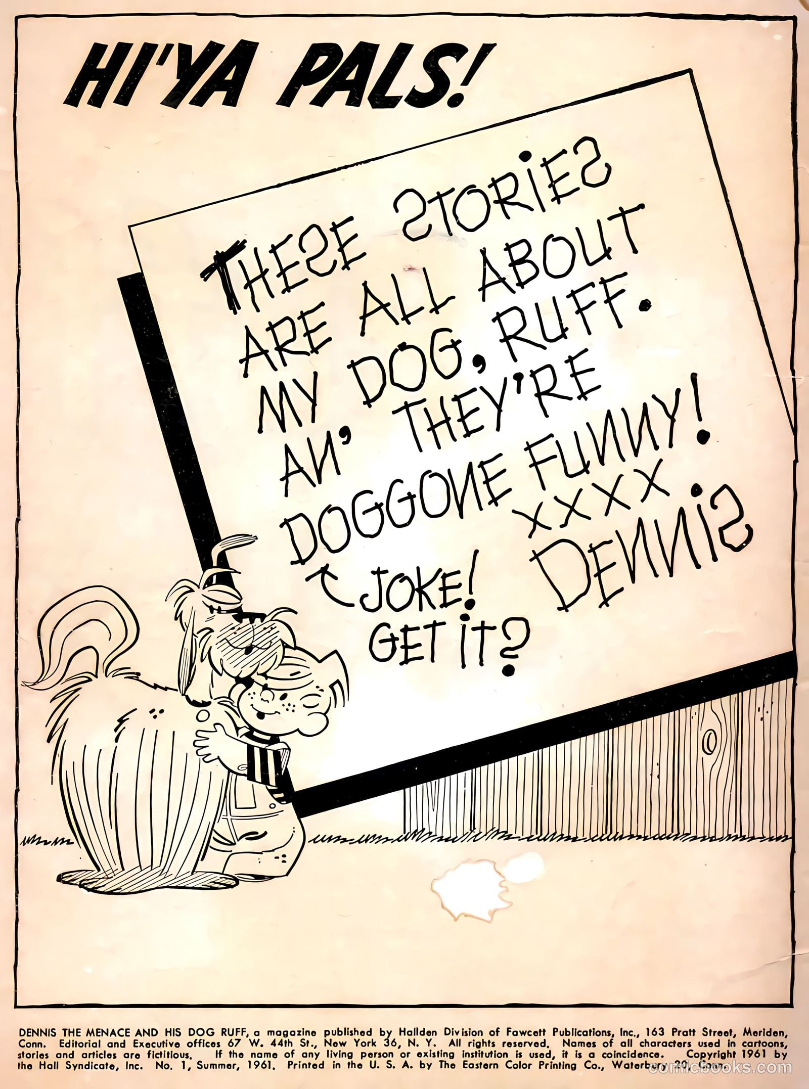 Dennis the Menace and His Dog Ruff #1 — page 2 of 36